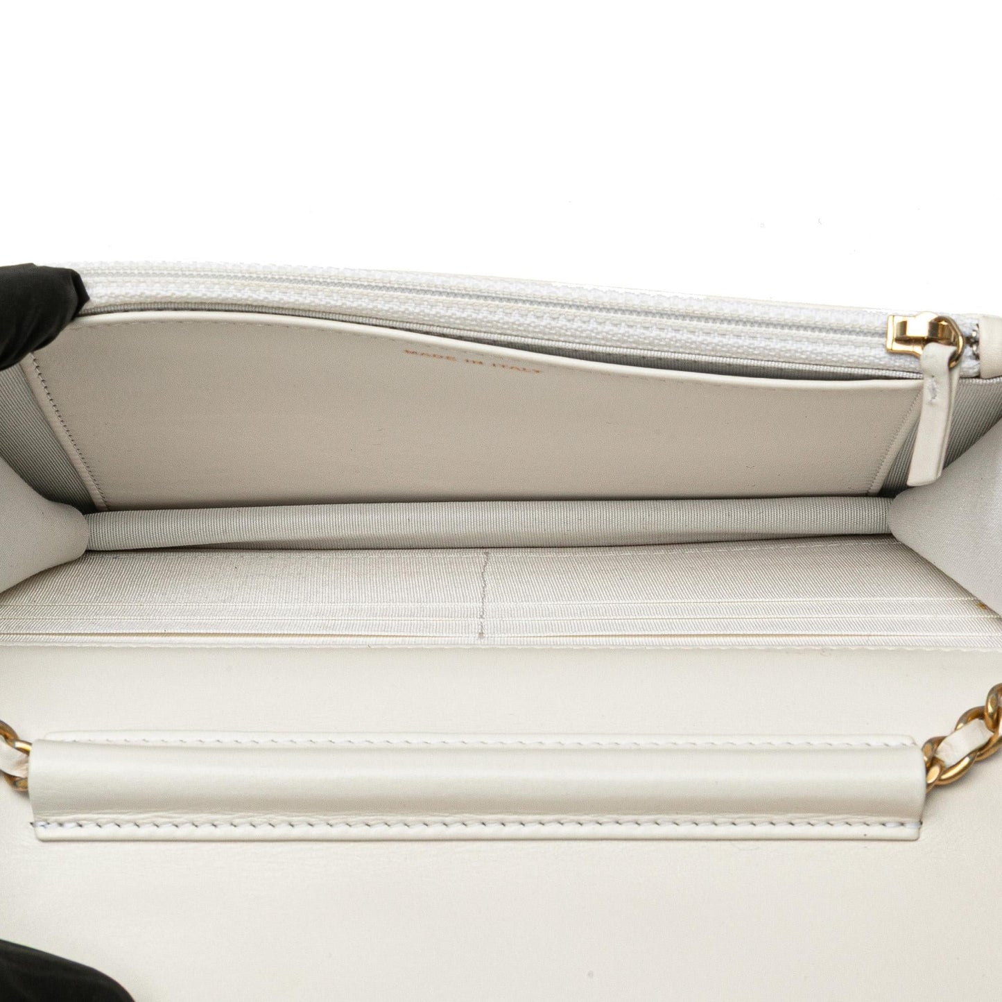 Chanel Calfskin Enchained Flap Wallet On Chain