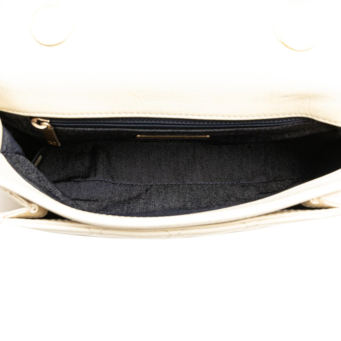 Chanel Gabrielle Calfskin White Shoulder Bag Calfskin