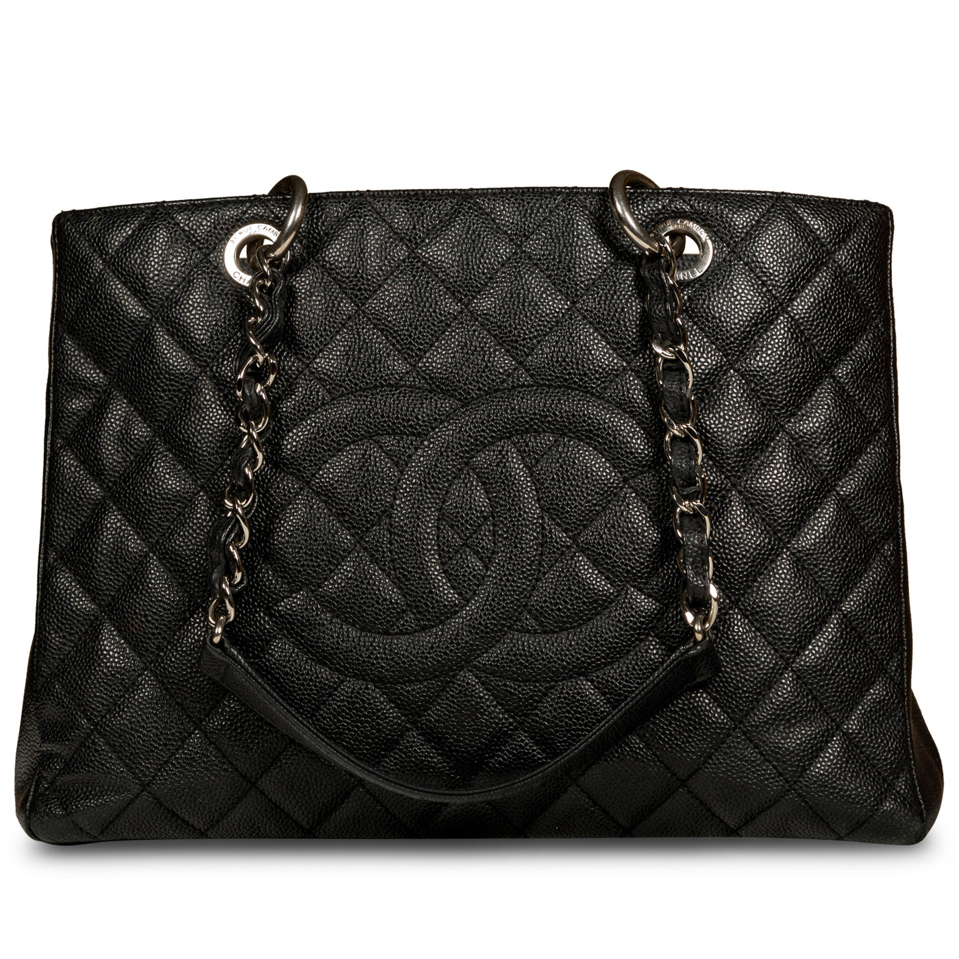Chanel Timeless Caviar Black Tote Bag Style 3