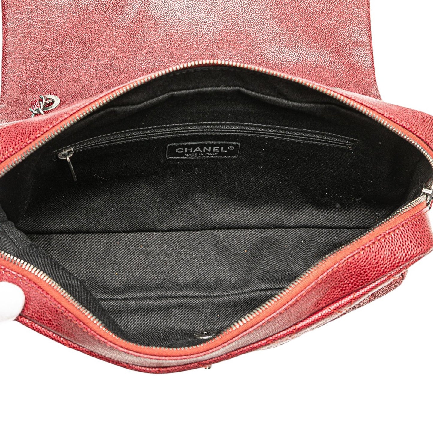 Chanel Gabrielle Caviar Red Shoulder Bag Caviar
