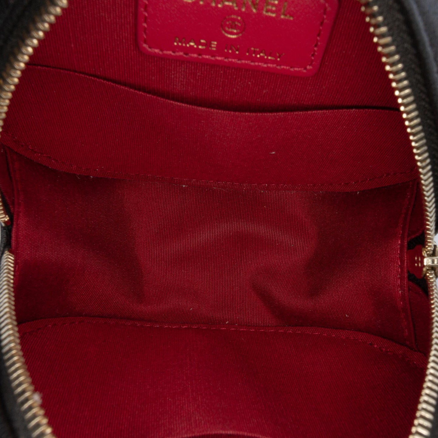 Chanel Lambskin 19 Round Clutch With Chain