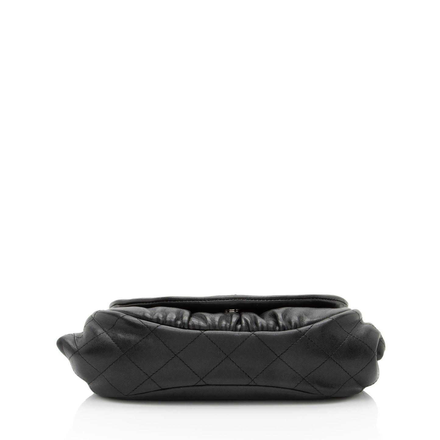 Chanel Lambskin Half Moon Wallet On Chain