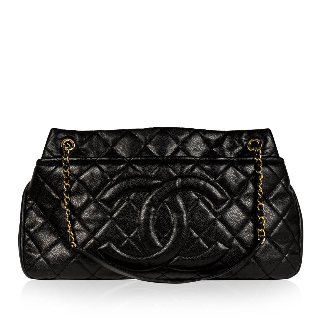Chanel Classic Flap Caviar Black Tote Bag