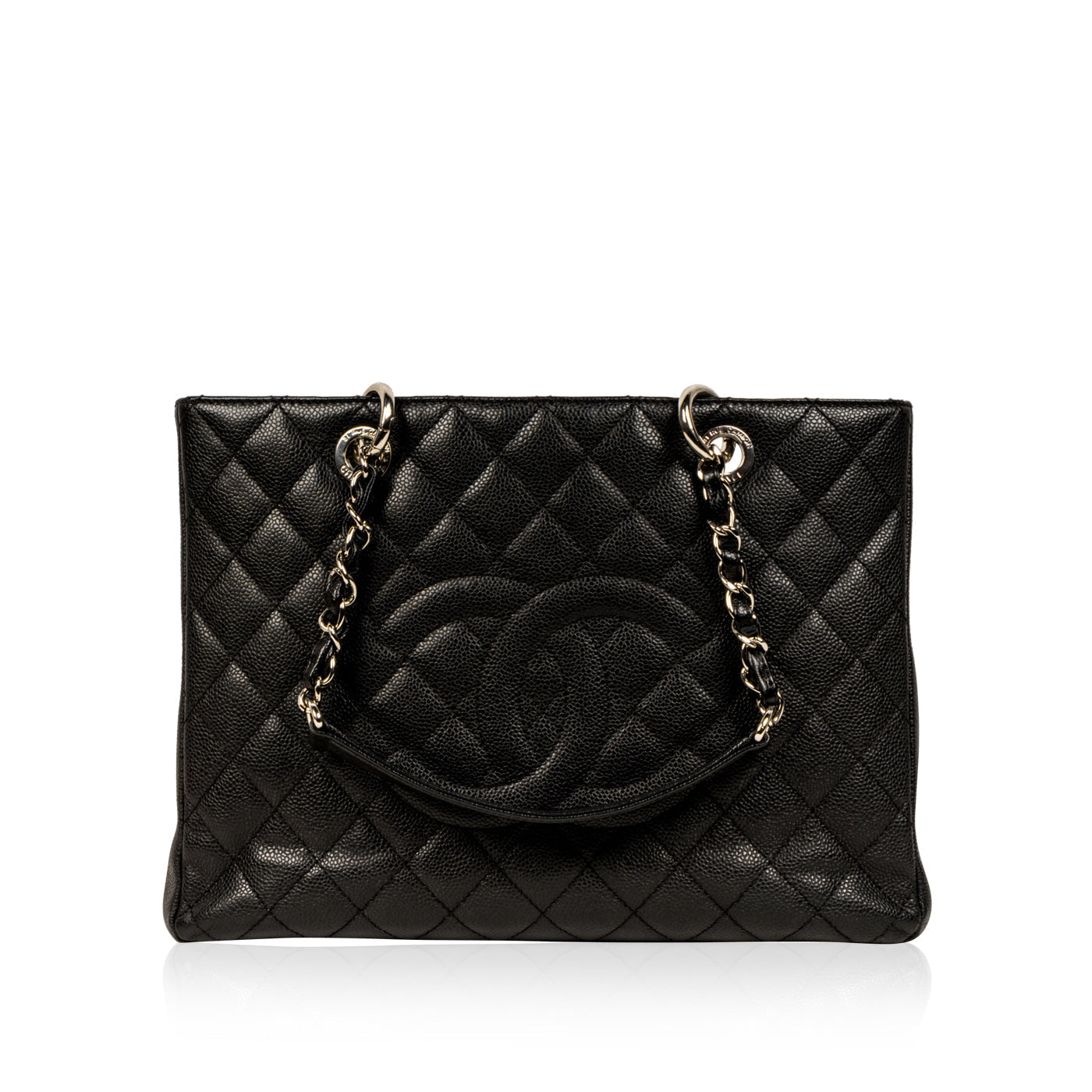 Chanel Timeless Caviar Black Tote Bag Style 38