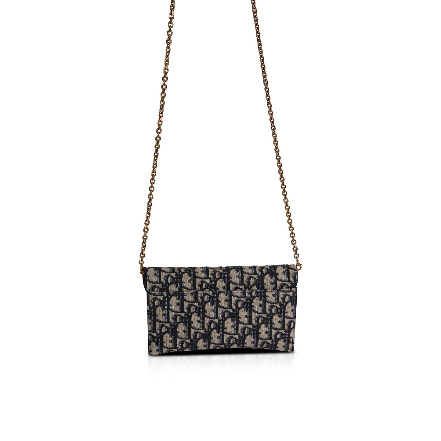 Christian Dior 2021 Oblique Saddle Wallet on Chain