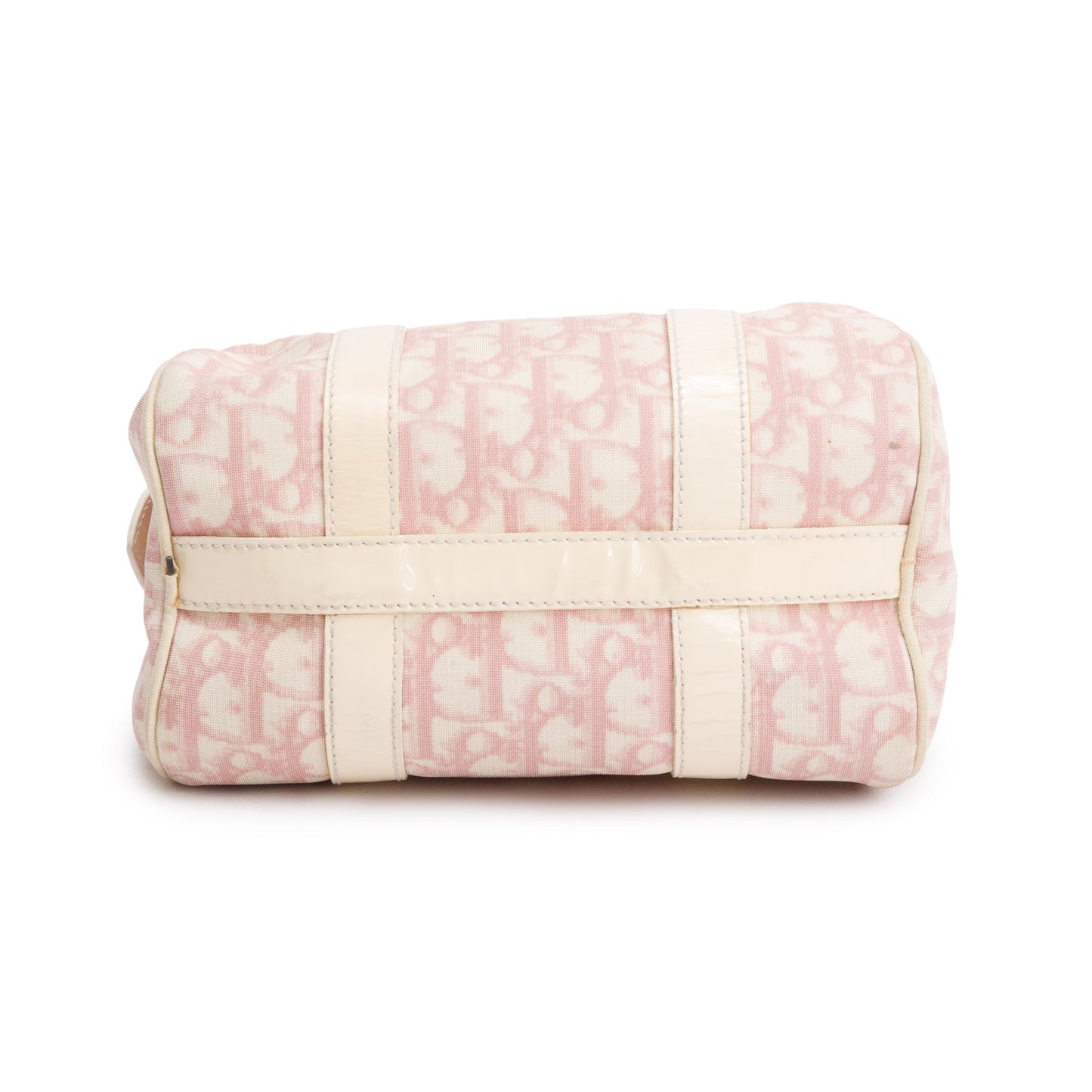 Christian Dior Pink Diorissimo Canvas Girly Trotter Boston Bag