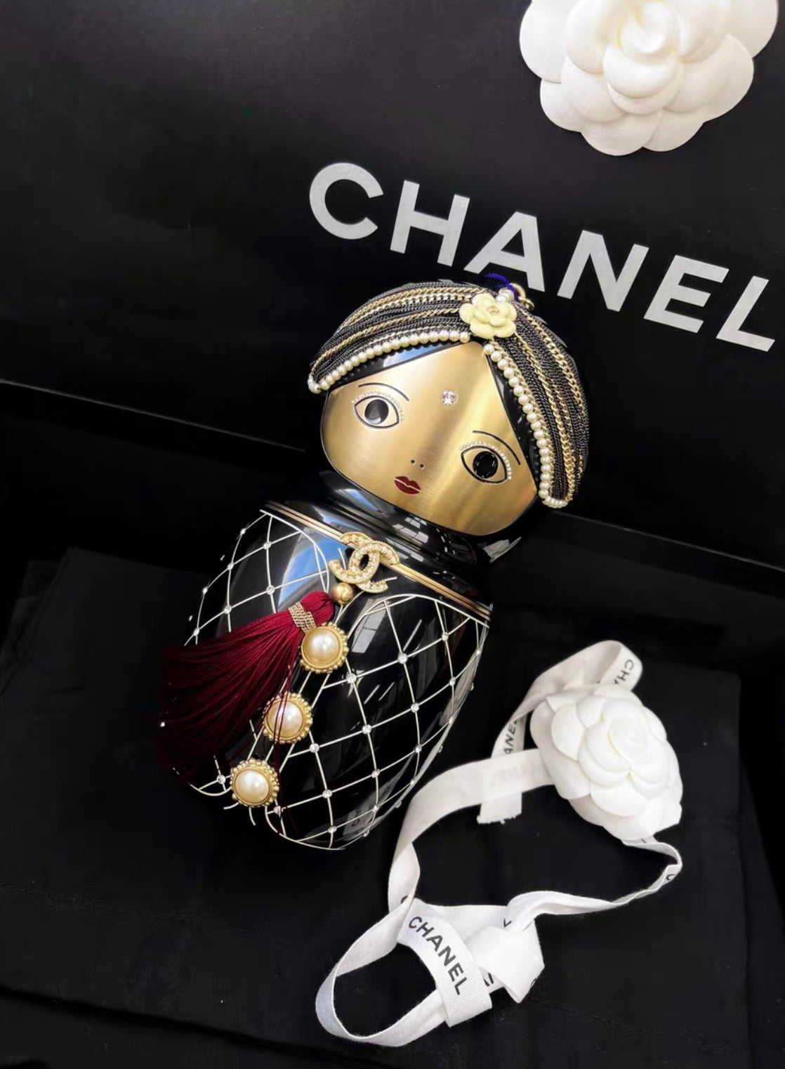 Chanel Luxury Leather Black Clutch Style 2