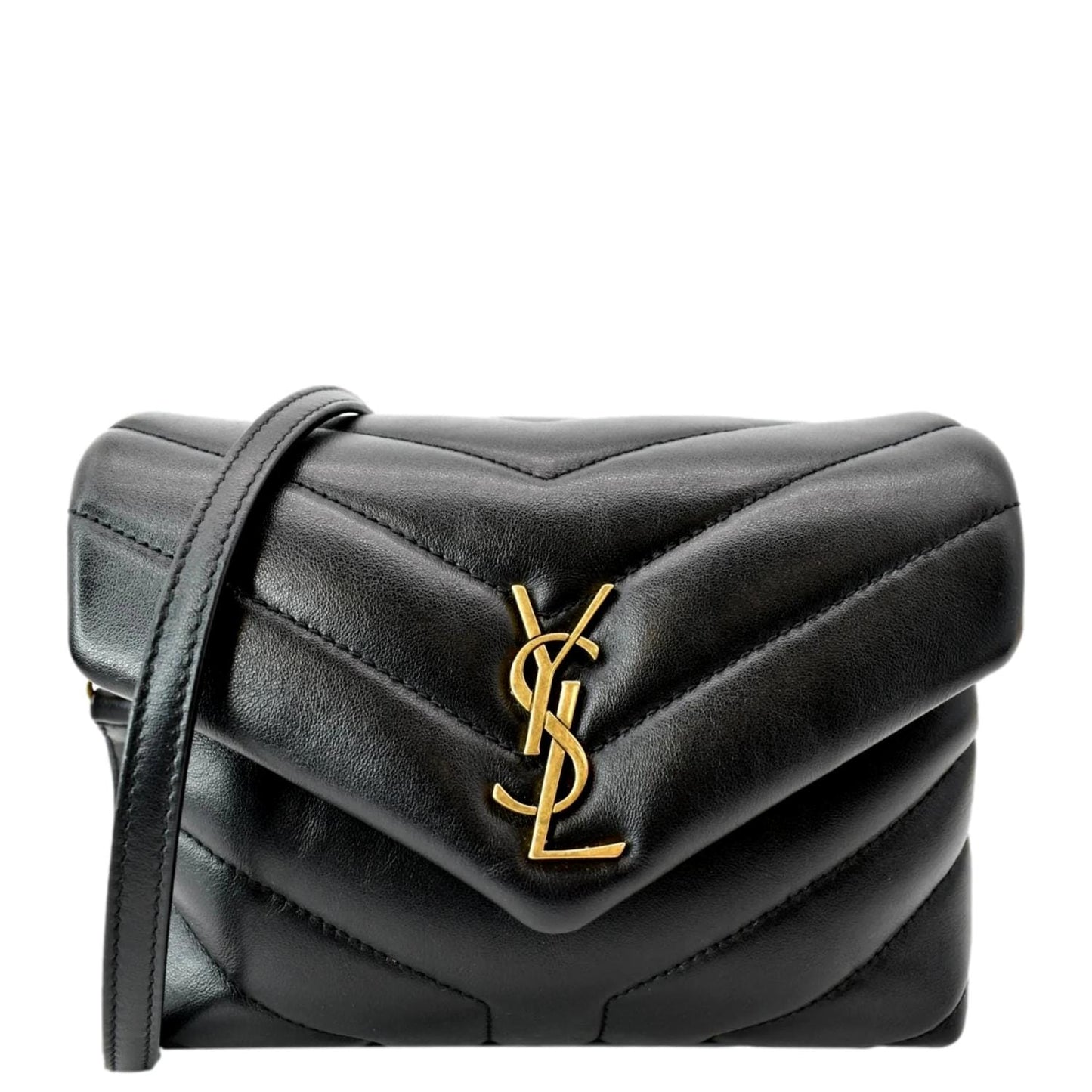 Saint Laurent Loulou Leather Black Crossbody Style 5