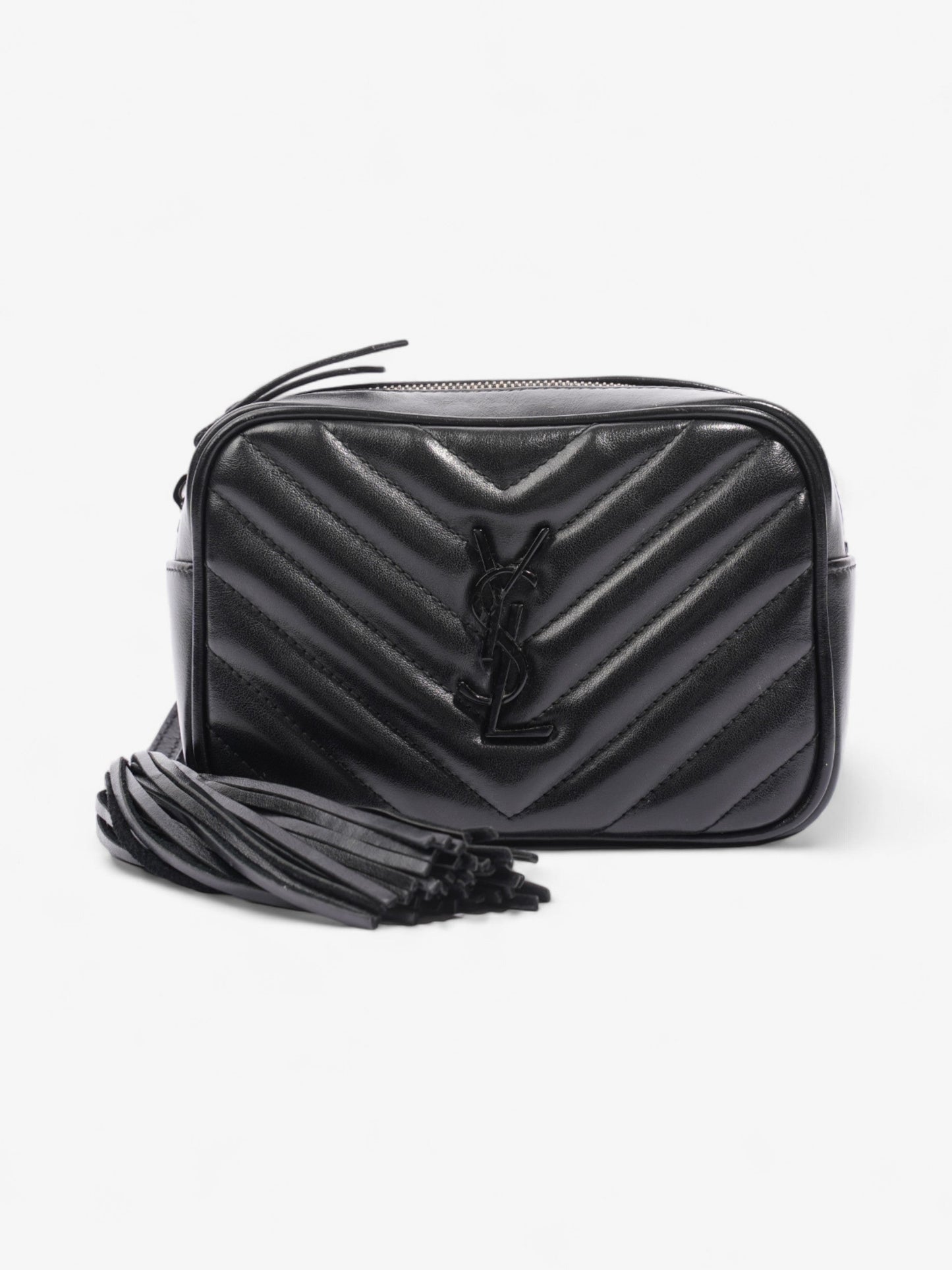 Saint Laurent Lou Leather Black Handbag