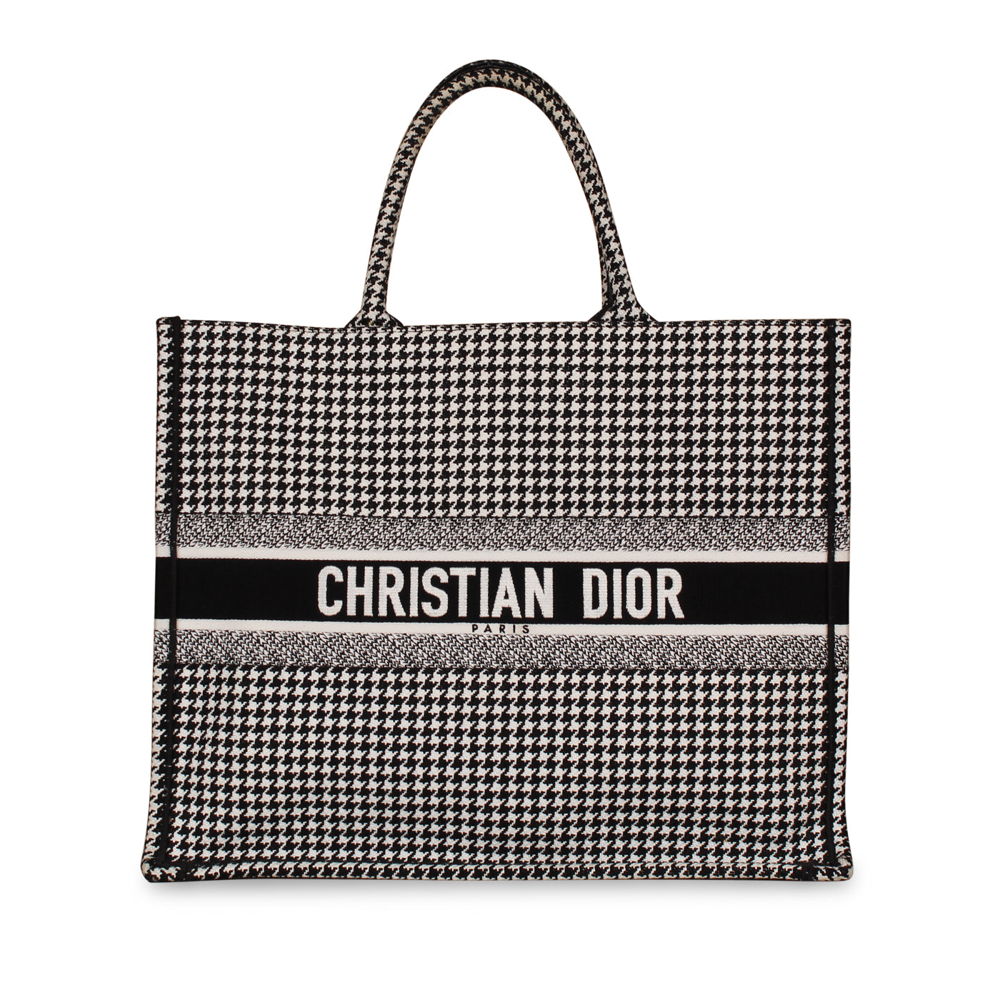 Dior Book Tote Lou Leather Canvas Tote Bag