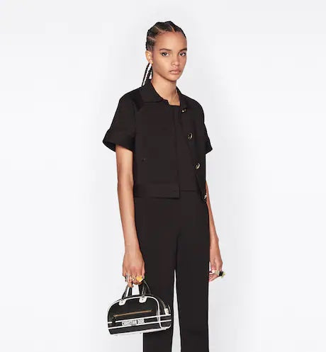 CHRISTIAN DIOR SMALL DIOR VIBE ZIP BOWLING BAG