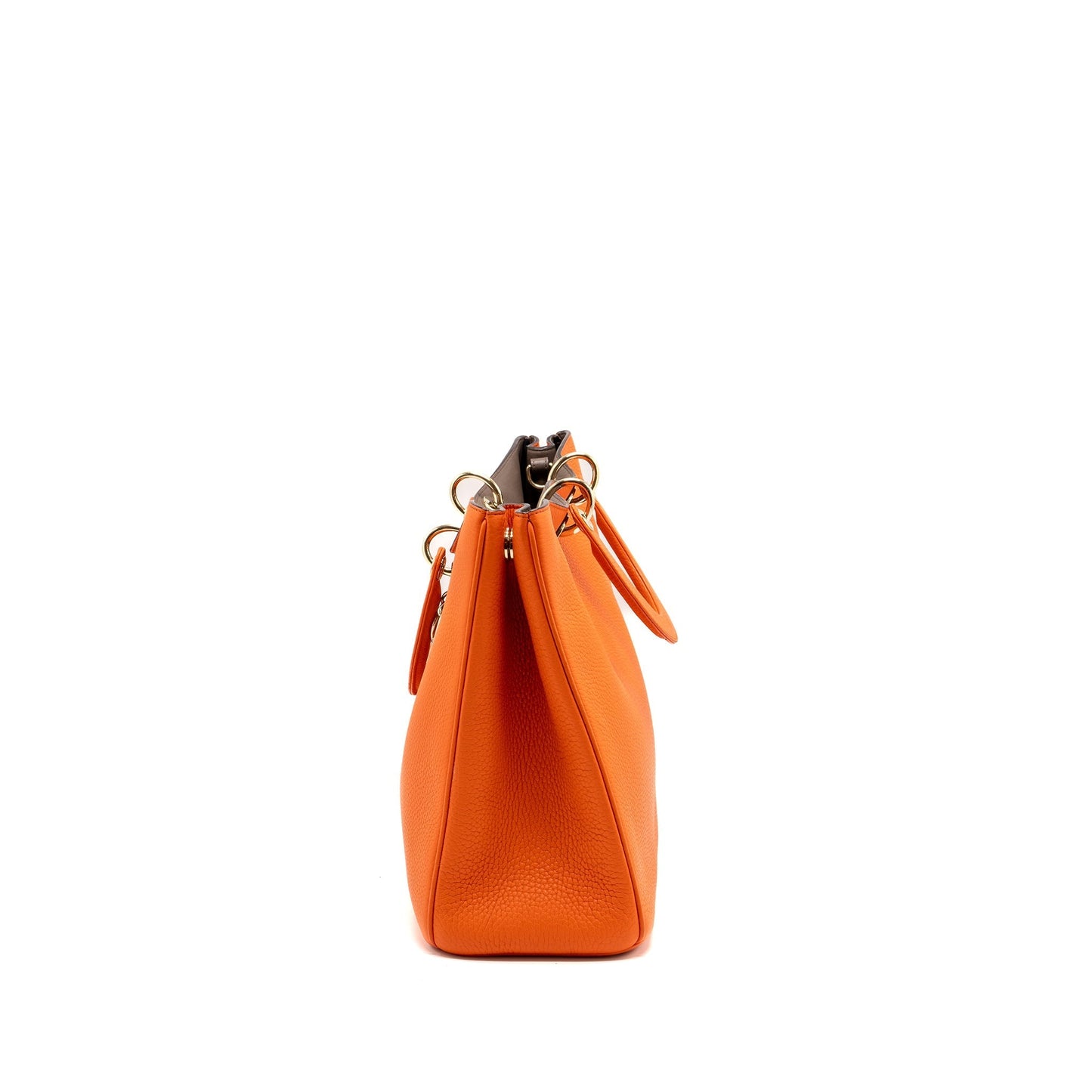 Dior large diorissimo tote Purse calfskin multicolor orange / brown