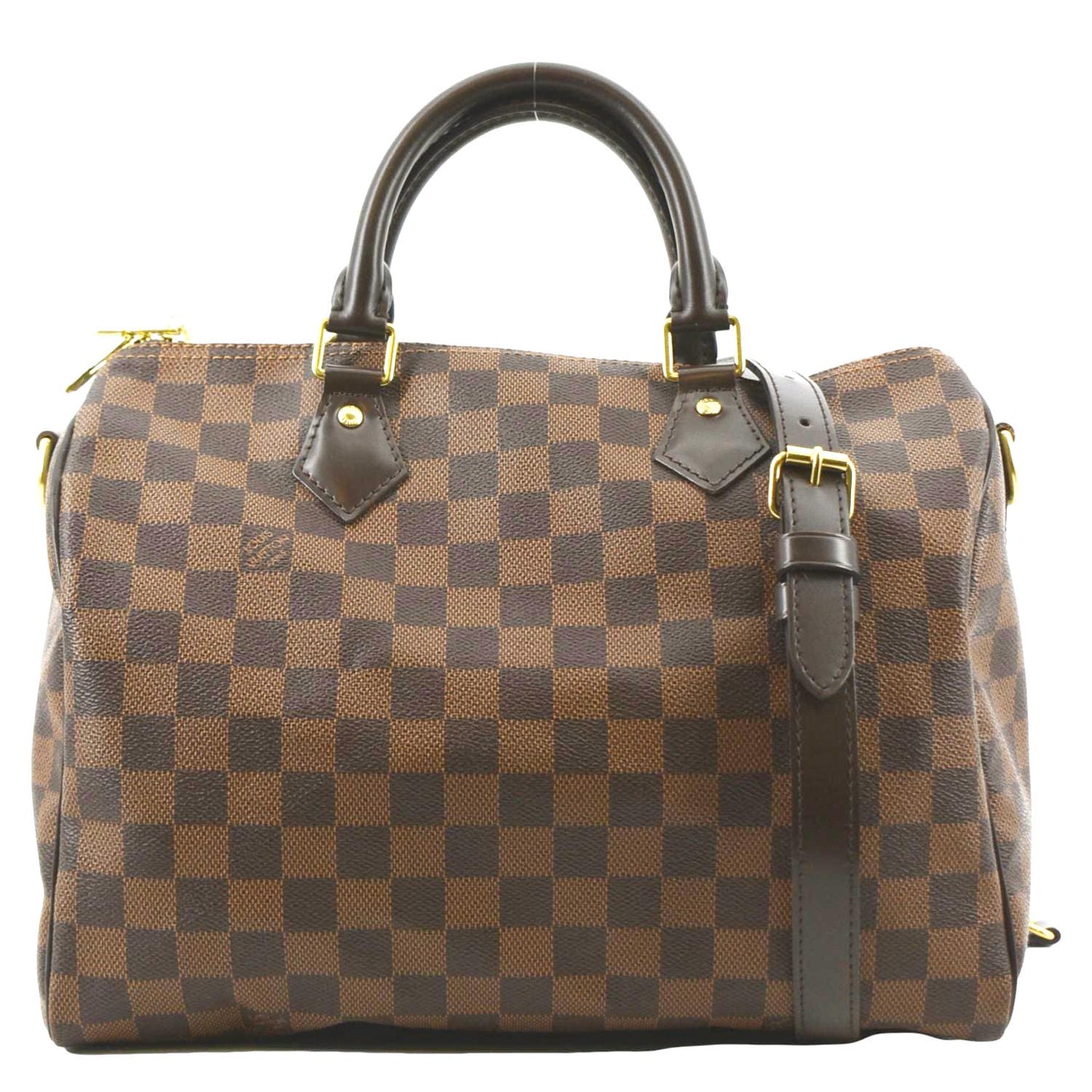 LOUIS VUITTON 30 Bandouliere Damier Ebene Shoulder Bag Brown