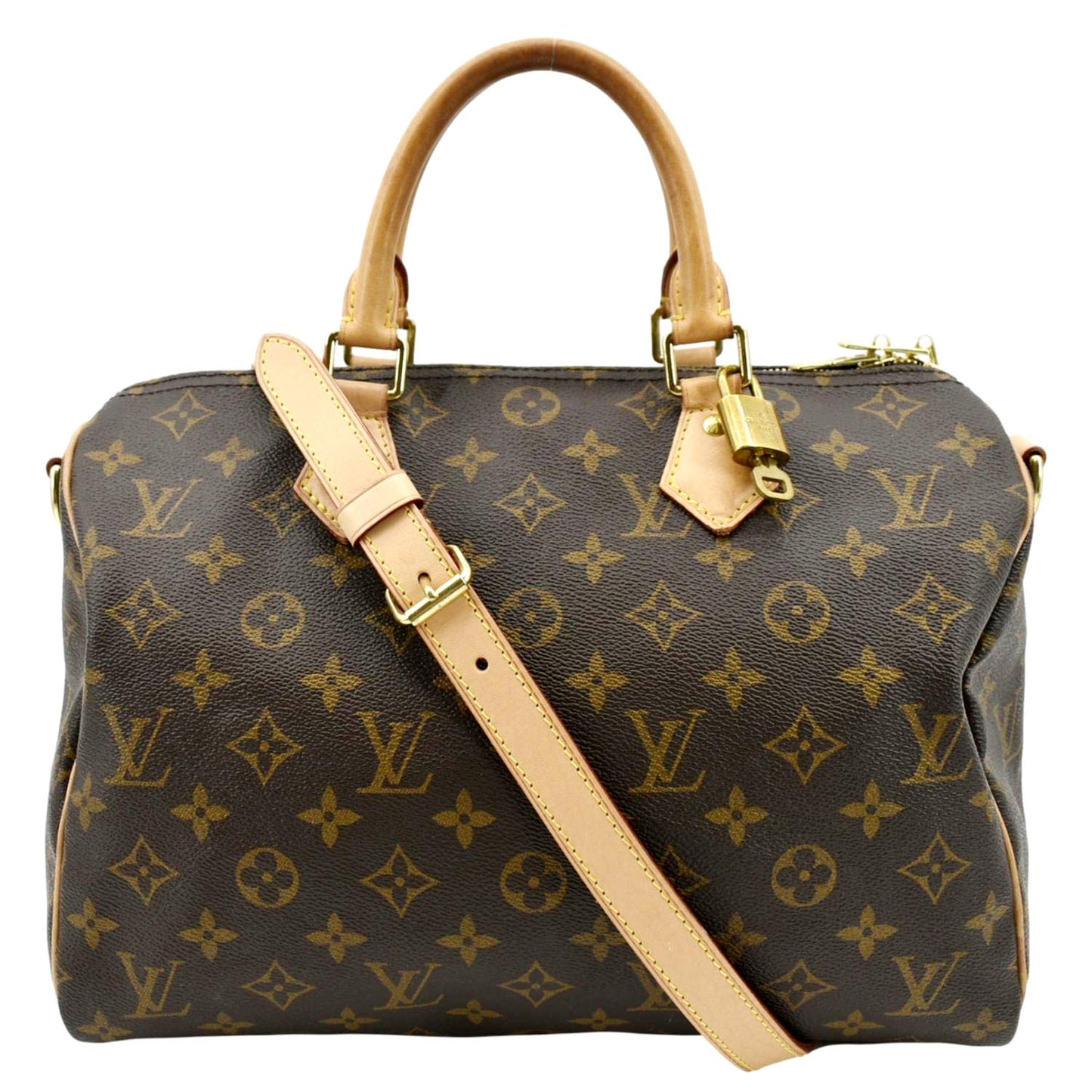 LOUIS VUITTON 30 Bandouliere Monogram Canvas Shoulder Bag Brown