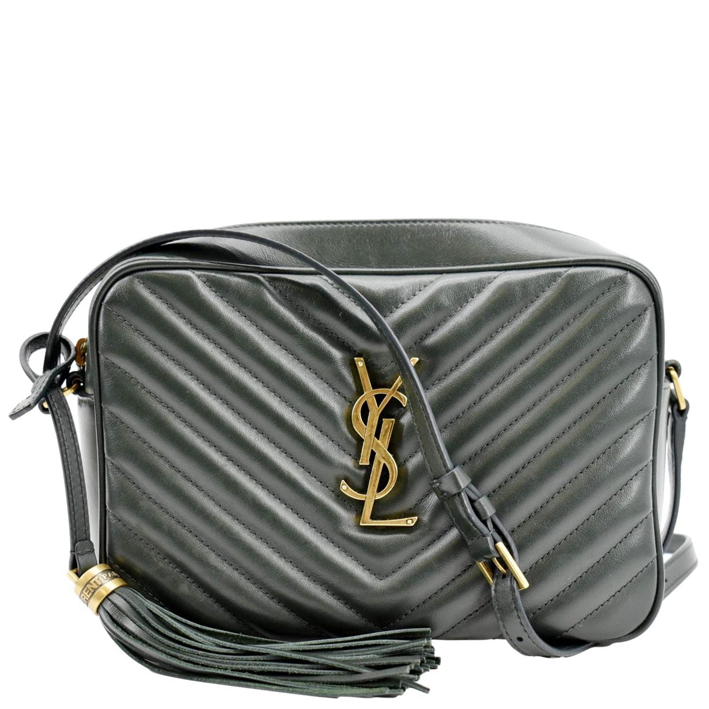 Saint Laurent Lou Leather Red Crossbody Style 8