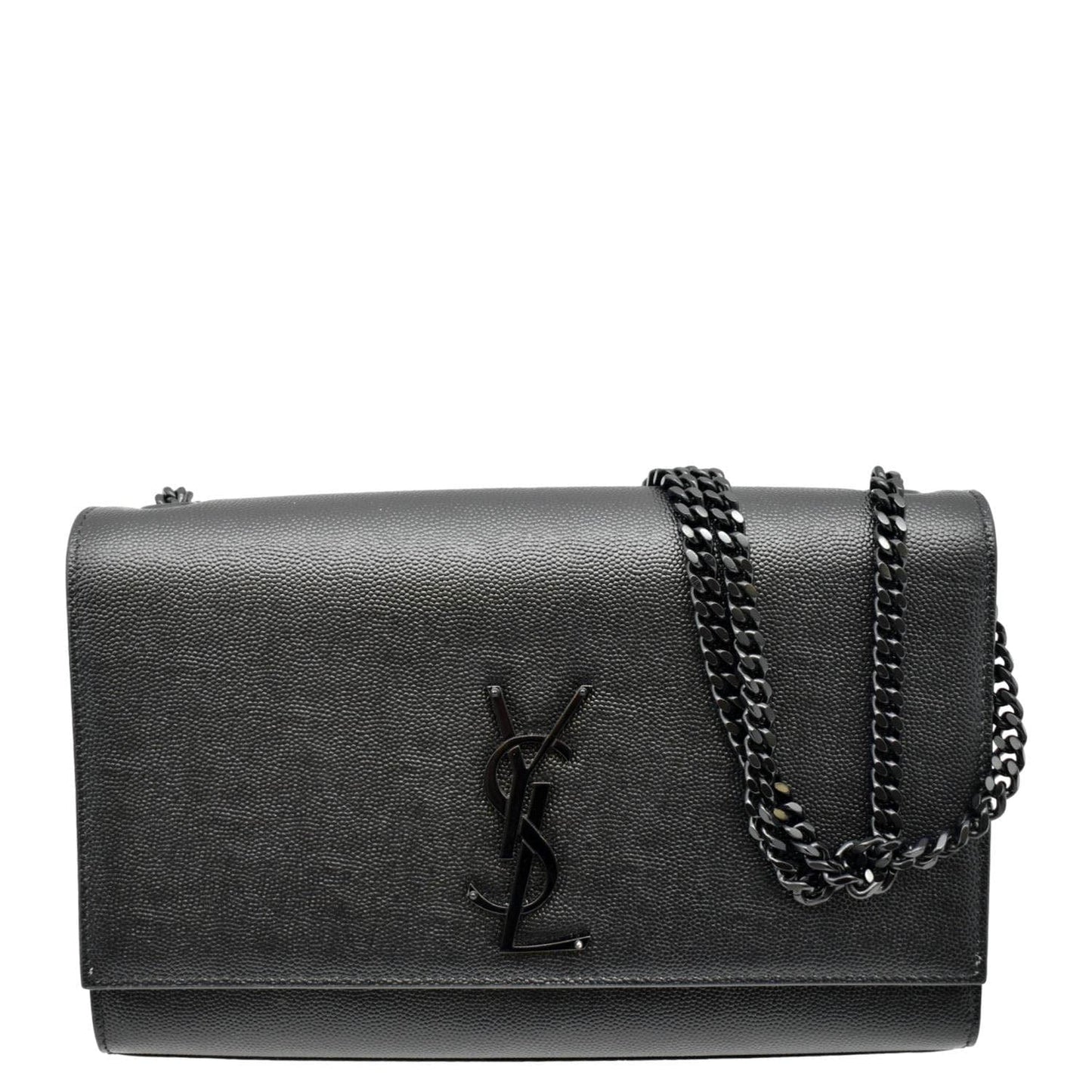Saint Laurent Kate Leather Black Crossbody Style 17