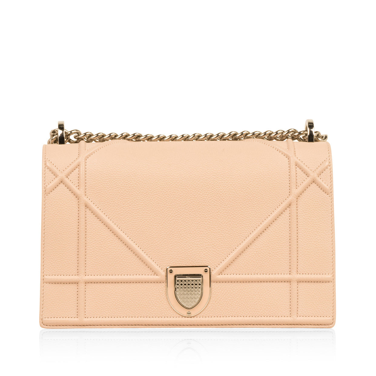 Dior Chain Leather Tote Bag
