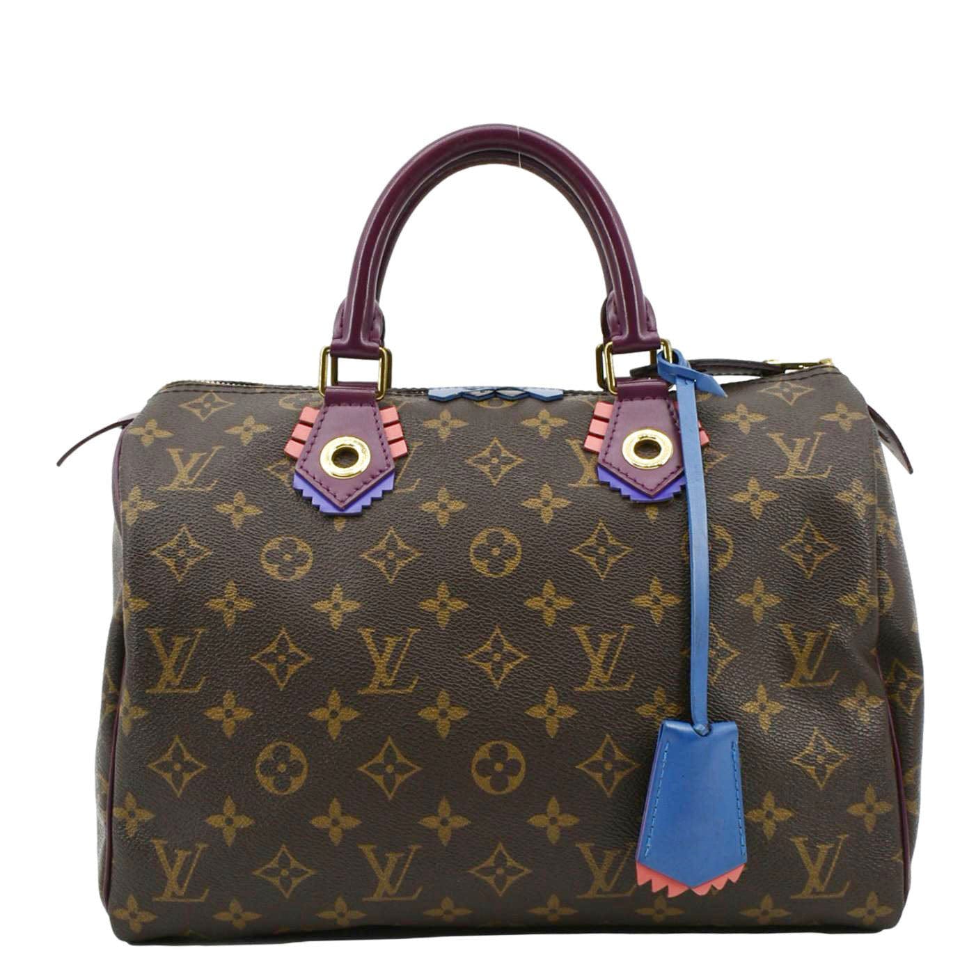 LOUIS VUITTON Totem 30 Monogram Canvas Satchel Bag Magenta