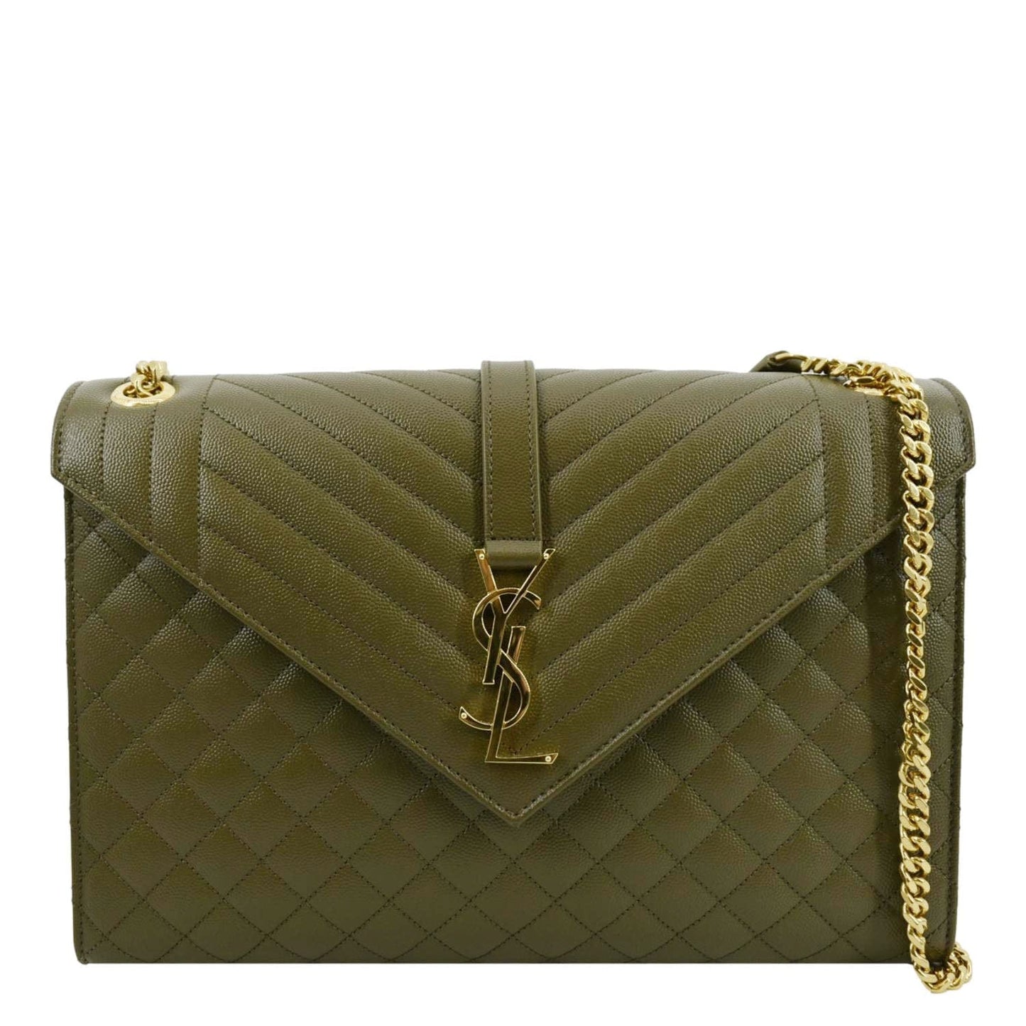 Saint Laurent Envelope Leather Red Shoulder Bag Style 11