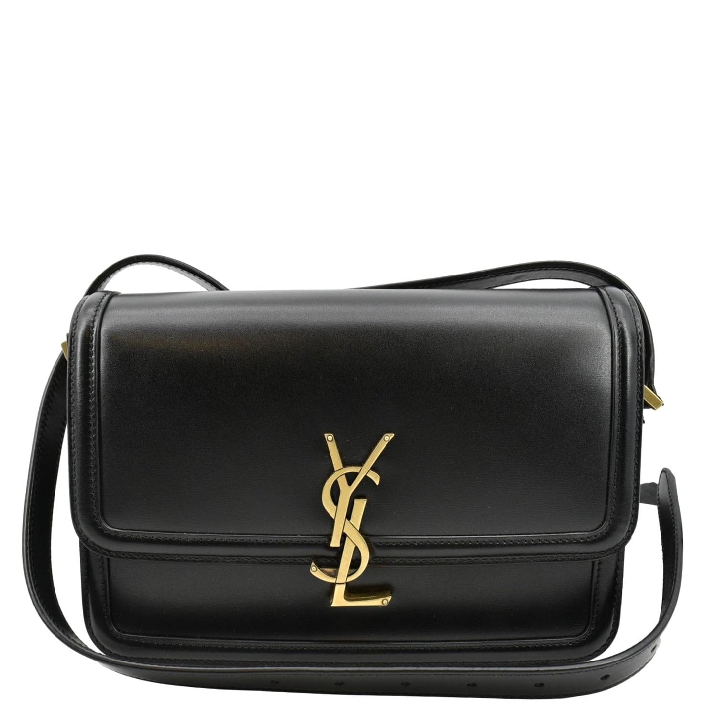 Saint Laurent Solferino Leather Black Crossbody