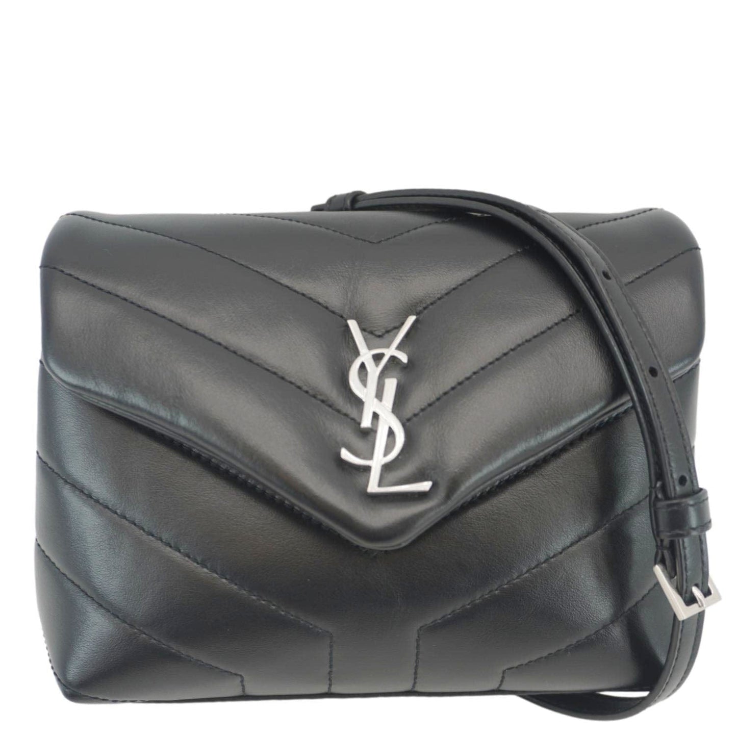 Saint Laurent Loulou Leather Black Crossbody Style 17