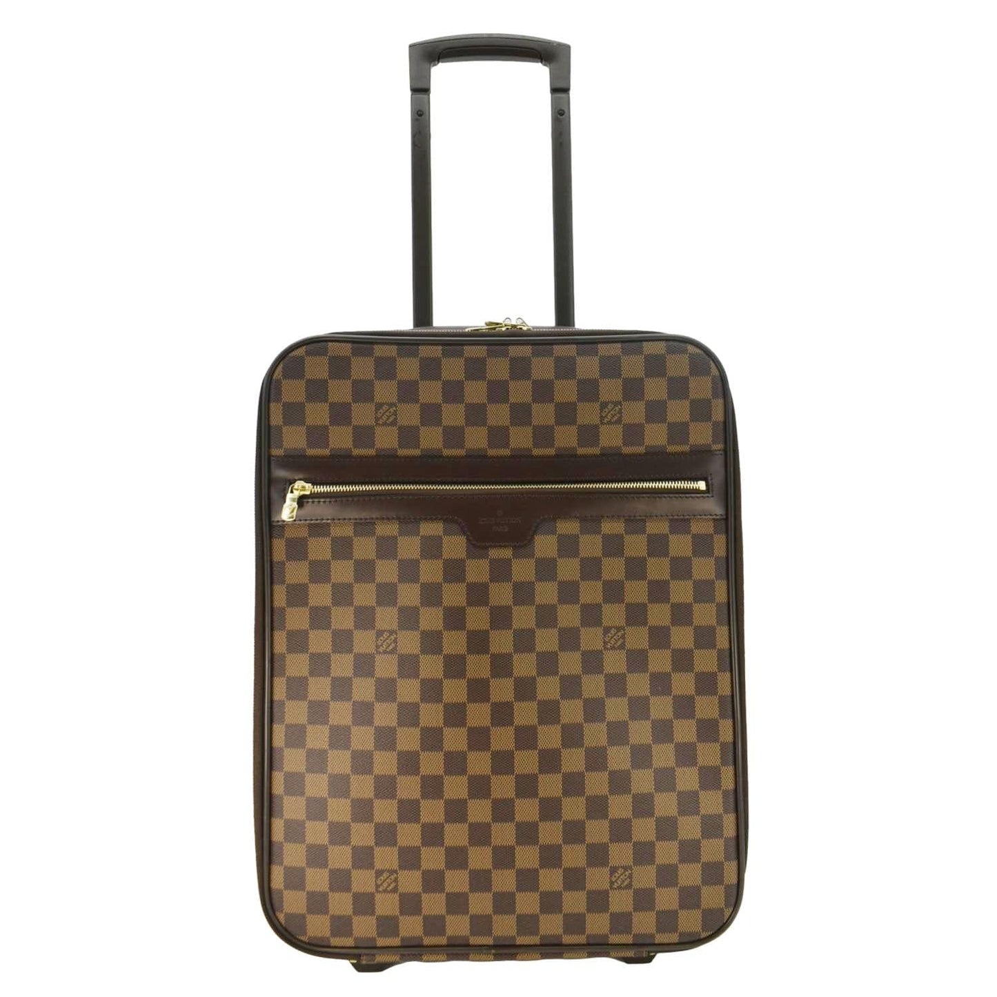 LOUIS VUITTON Pegase 45 Damier Ebene Rolling Travel Bag Brown