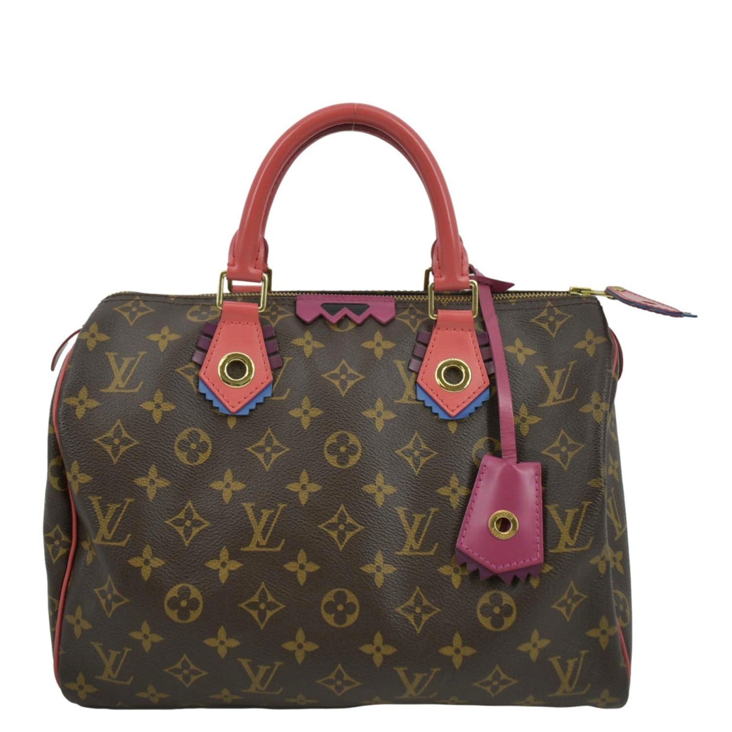 LOUIS VUITTON Totem 30 Monogram Canvas Satchel Bag Flamingo Pink
