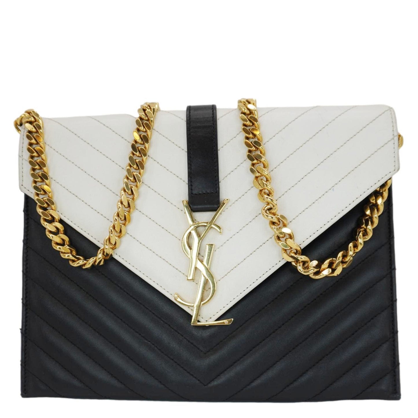 Saint Laurent Envelope Leather Red Shoulder Bag Style 17