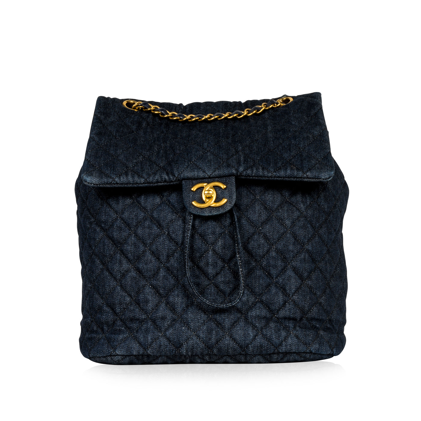 Chanel Timeless Quilted Gold Backpack