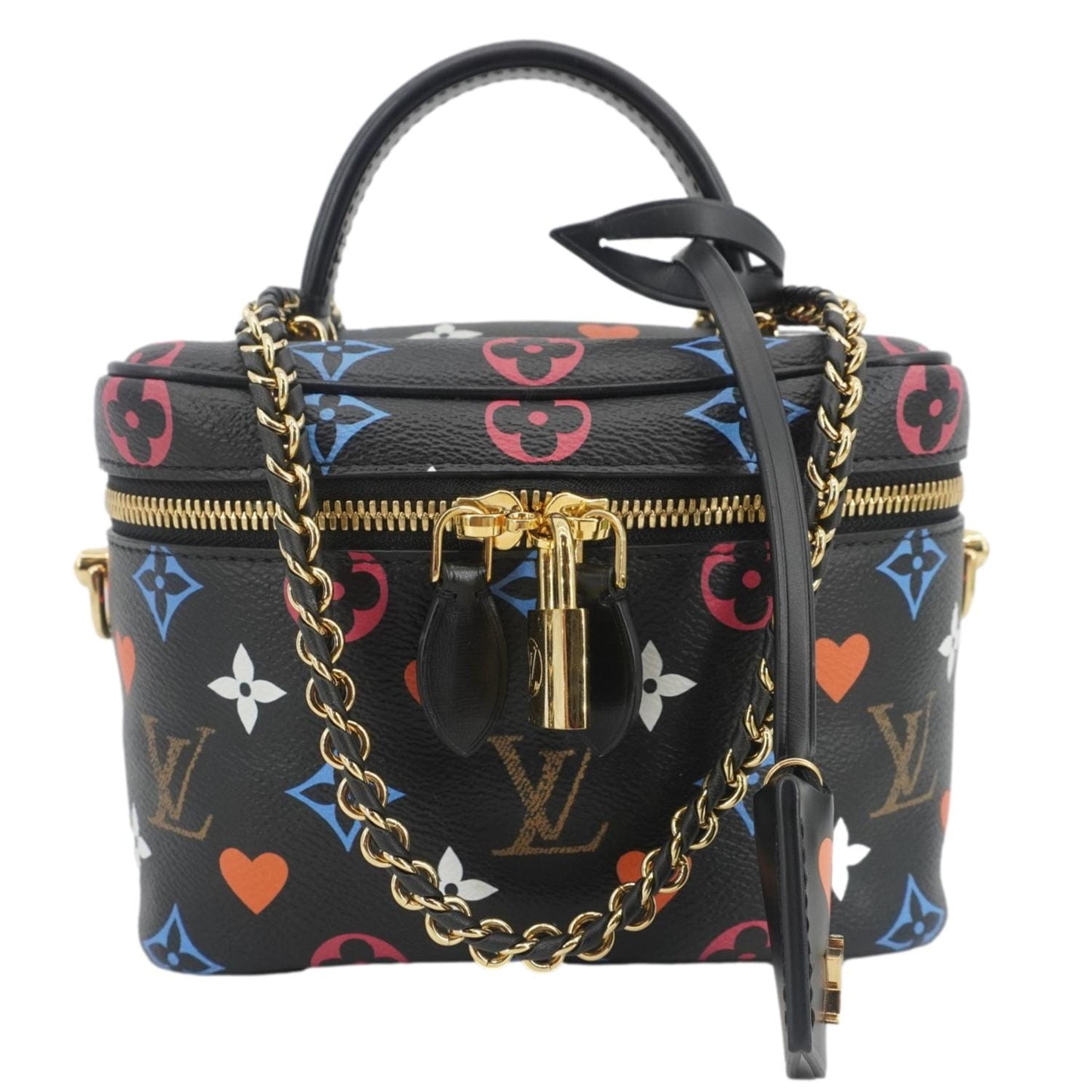 LOUIS VUITTON Game On Vanity PM Monogram Canvas Shoulder Bag Black