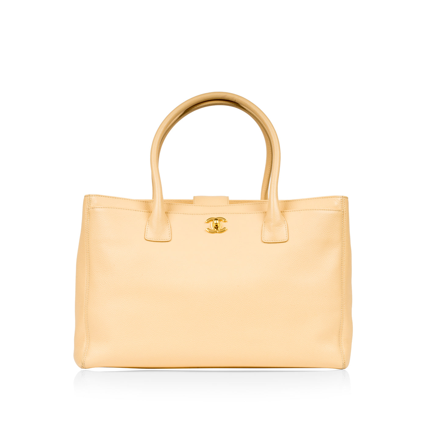 Chanel Timeless Caviar Gold Tote Bag