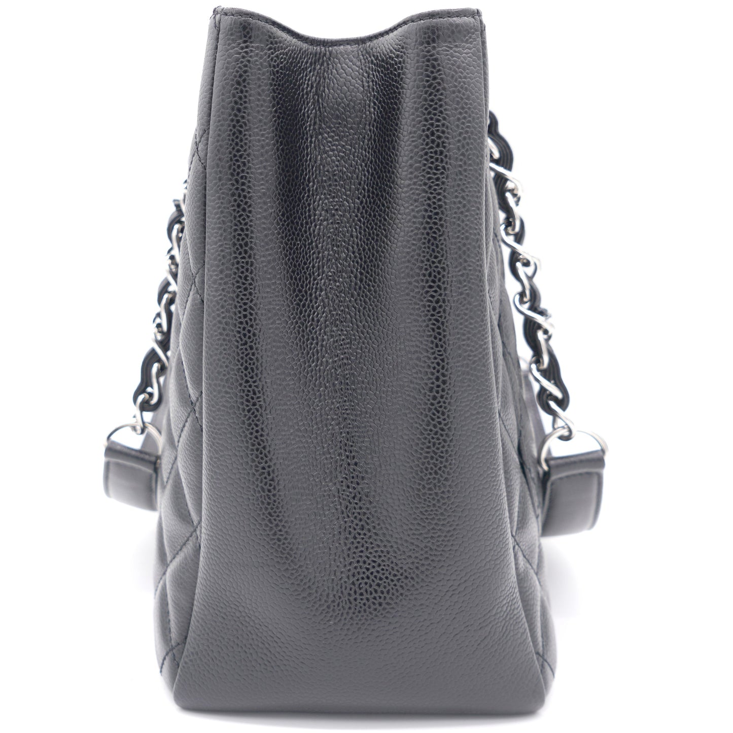 Chanel Quilted Caviar Leather Black Tote Style