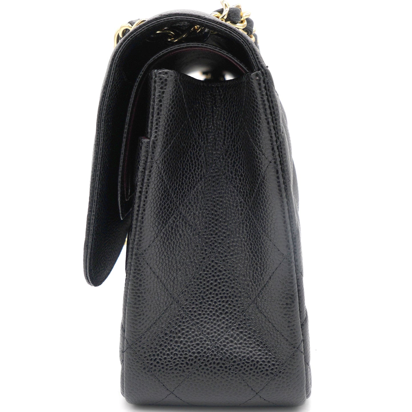 Chanel Flap Classic Quilted Caviar Black Shoulder Bag Style 6
