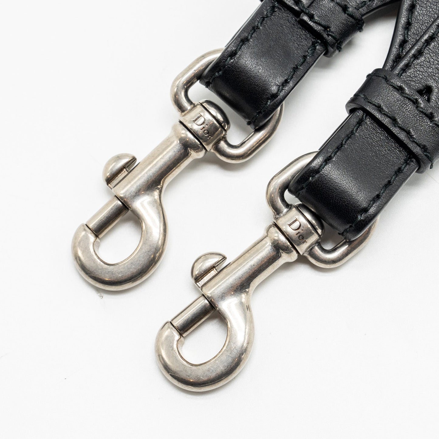 Dior Shoulder Strap Canvas/Calfskin Black/White