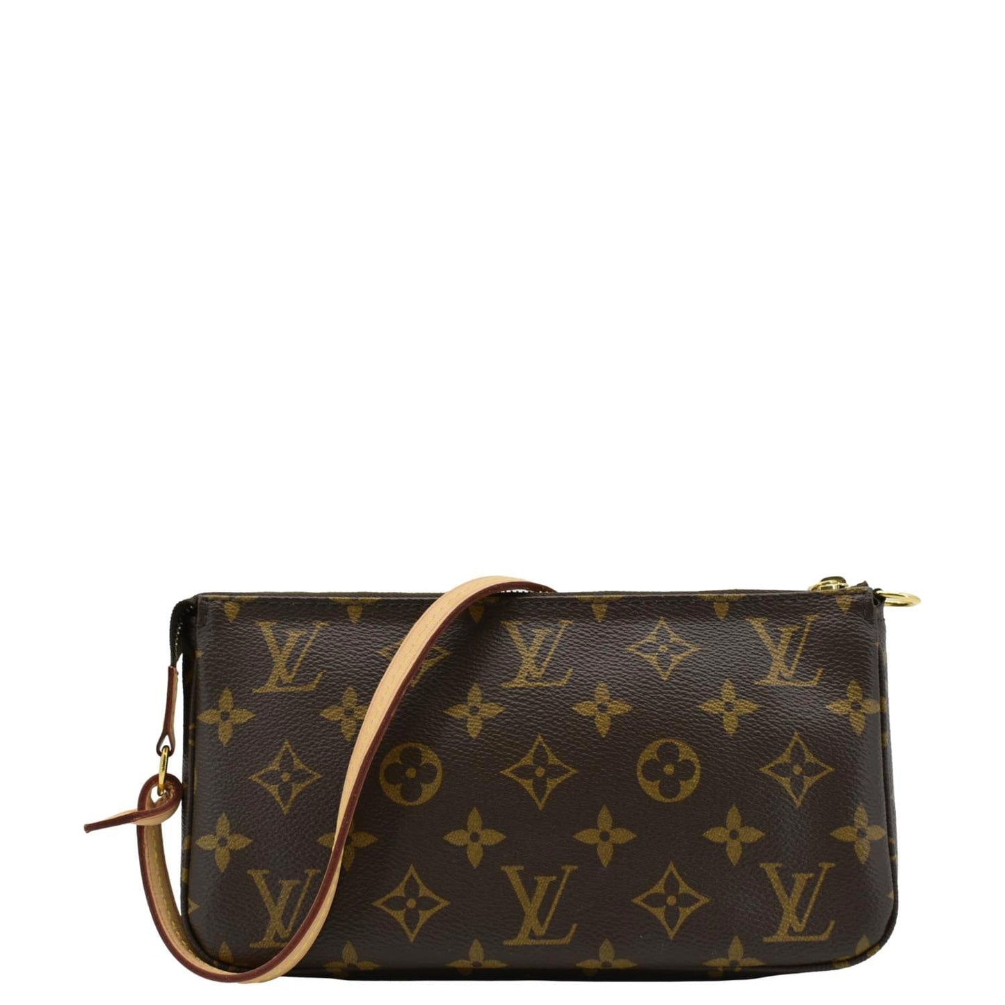 LOUIS VUITTON Pochette Accessories NM Monogram Canvas Pouch Bag Brown