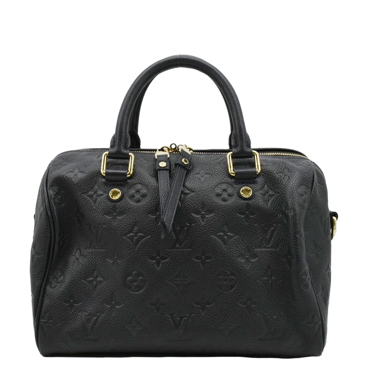 LOUIS VUITTON Bandouliere 25 Empreinte Leather Shoulder Bag Black