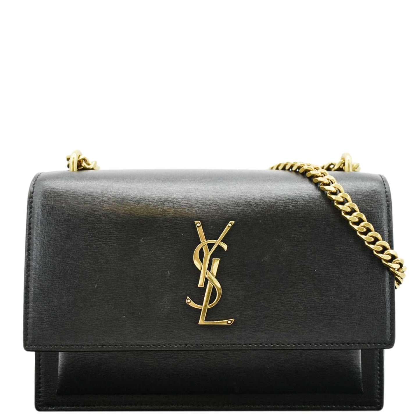 Saint Laurent Sunset Leather Black Shoulder Bag Style 5