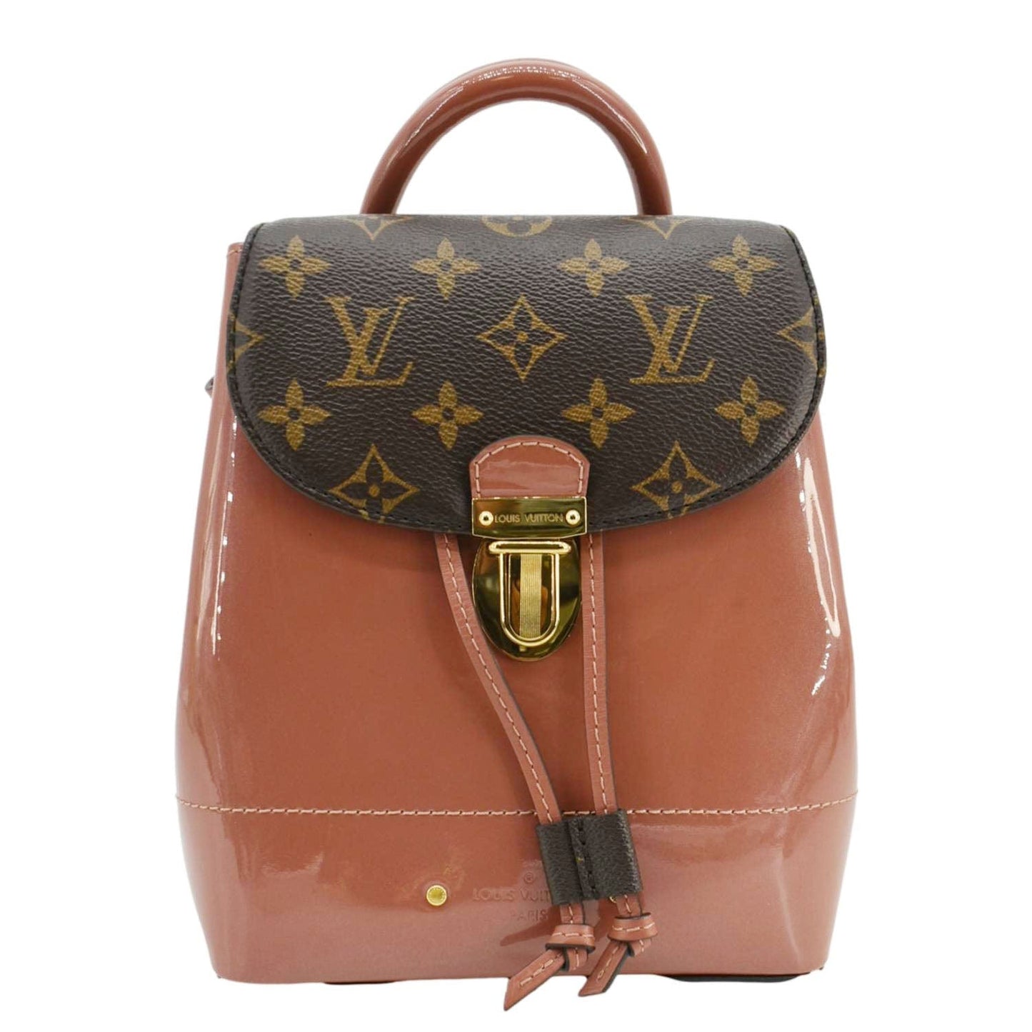 LOUIS VUITTON Springs Patent Monogram Backpack Pink