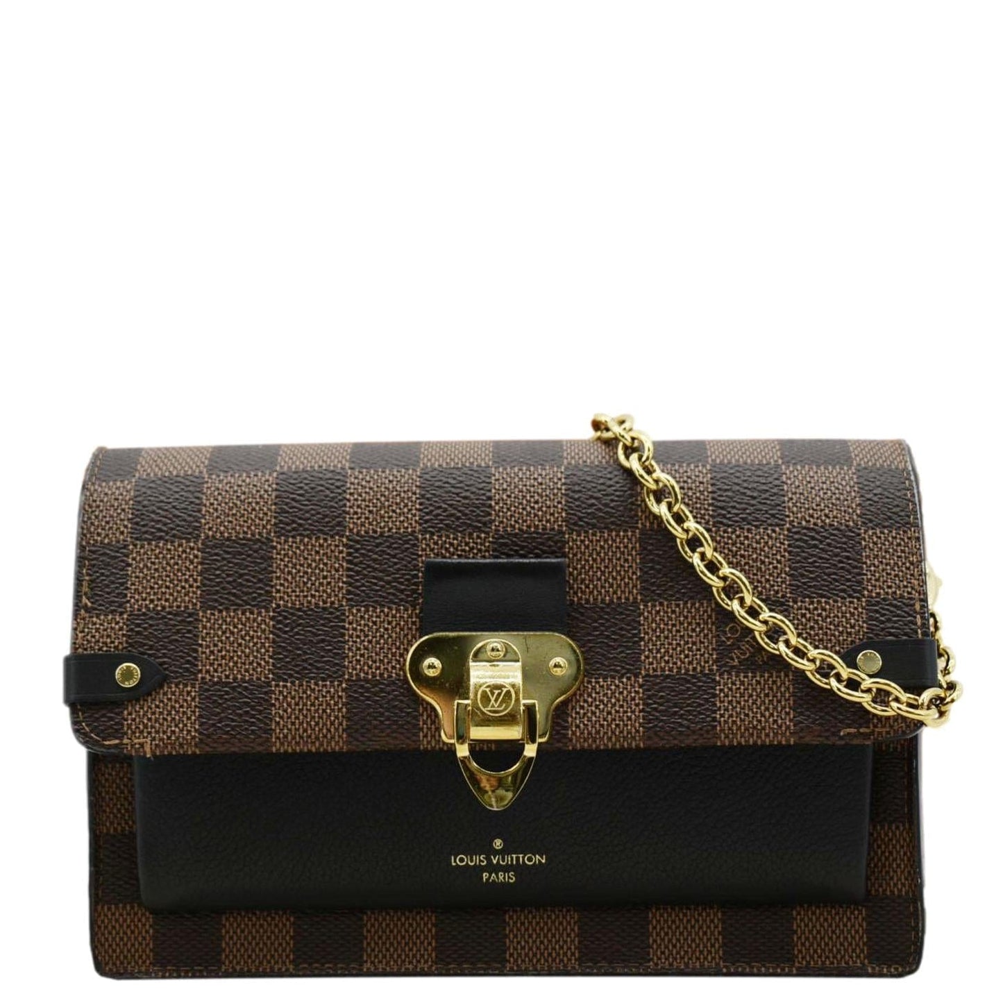 LOUIS VUITTON Vavin PM Damier Ebene Shoulder Bag Brown