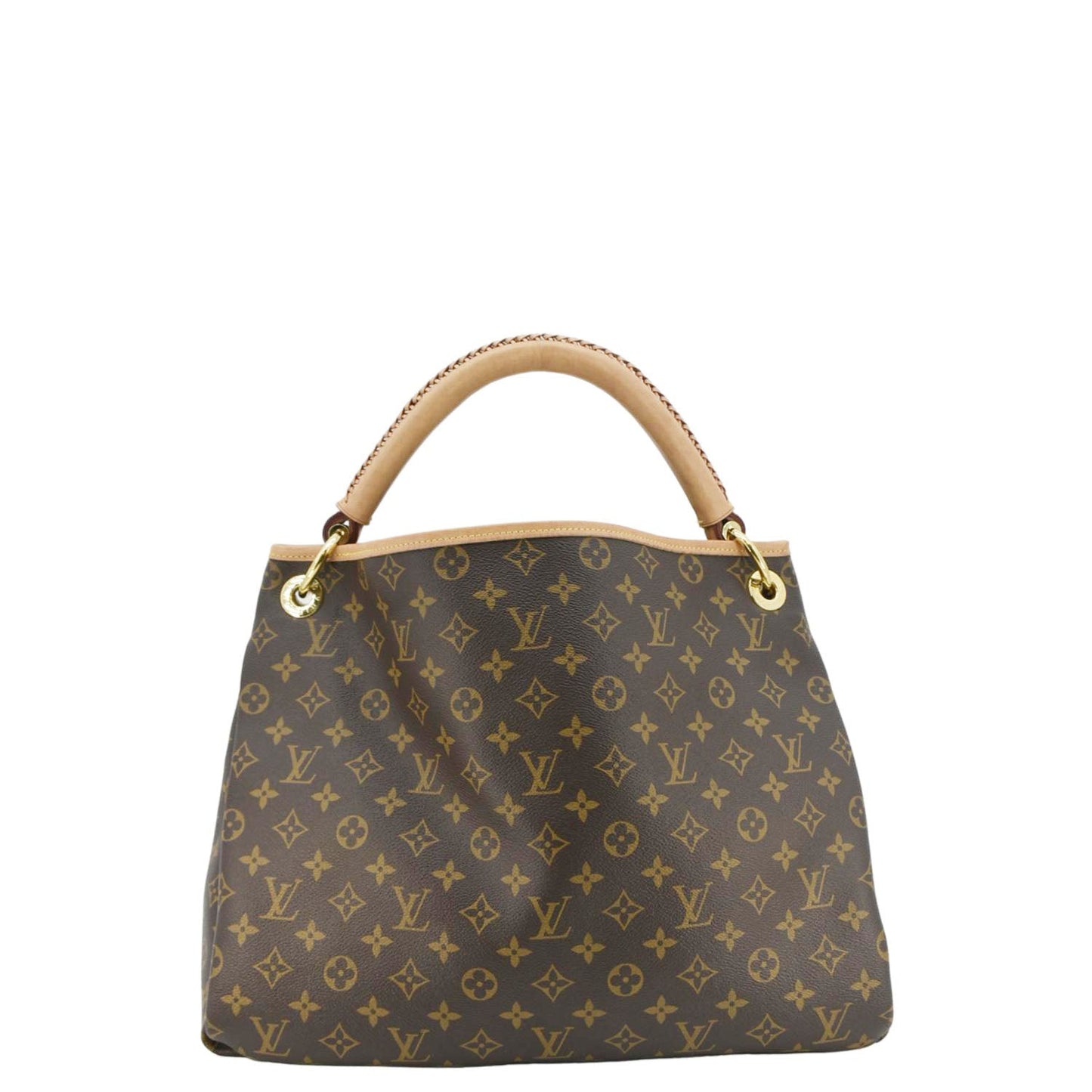 LOUIS VUITTON Artsy MM Monogram Canvas Hobo Bag Brown