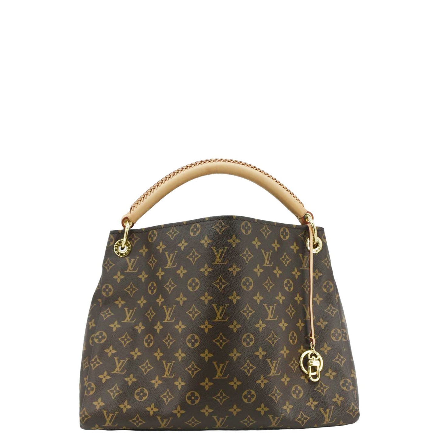 LOUIS VUITTON Artsy MM Monogram Canvas Hobo Bag Brown