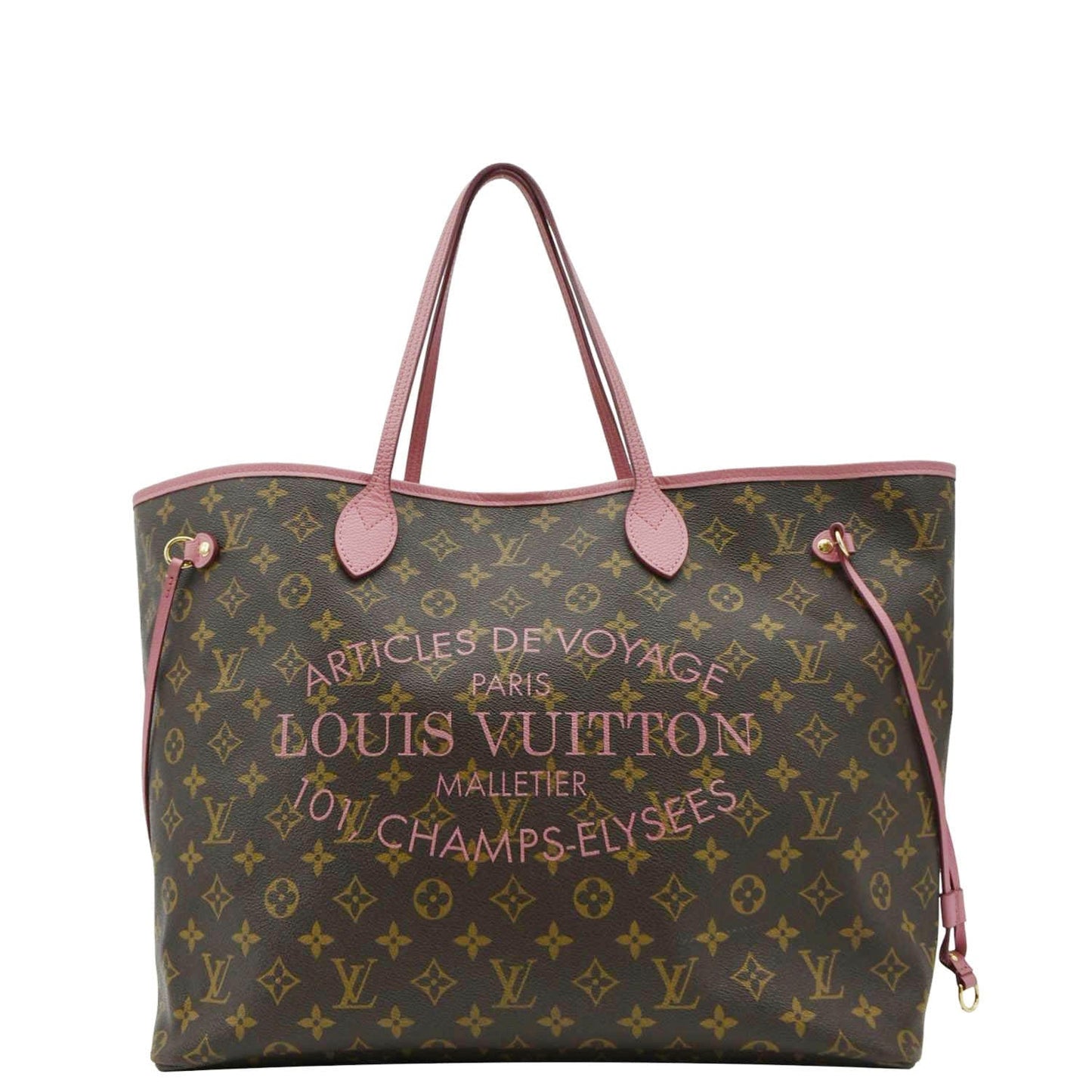 LOUIS VUITTON Neverfull GM Articles De Voyages Monogram Canvas Tote Bag Brown