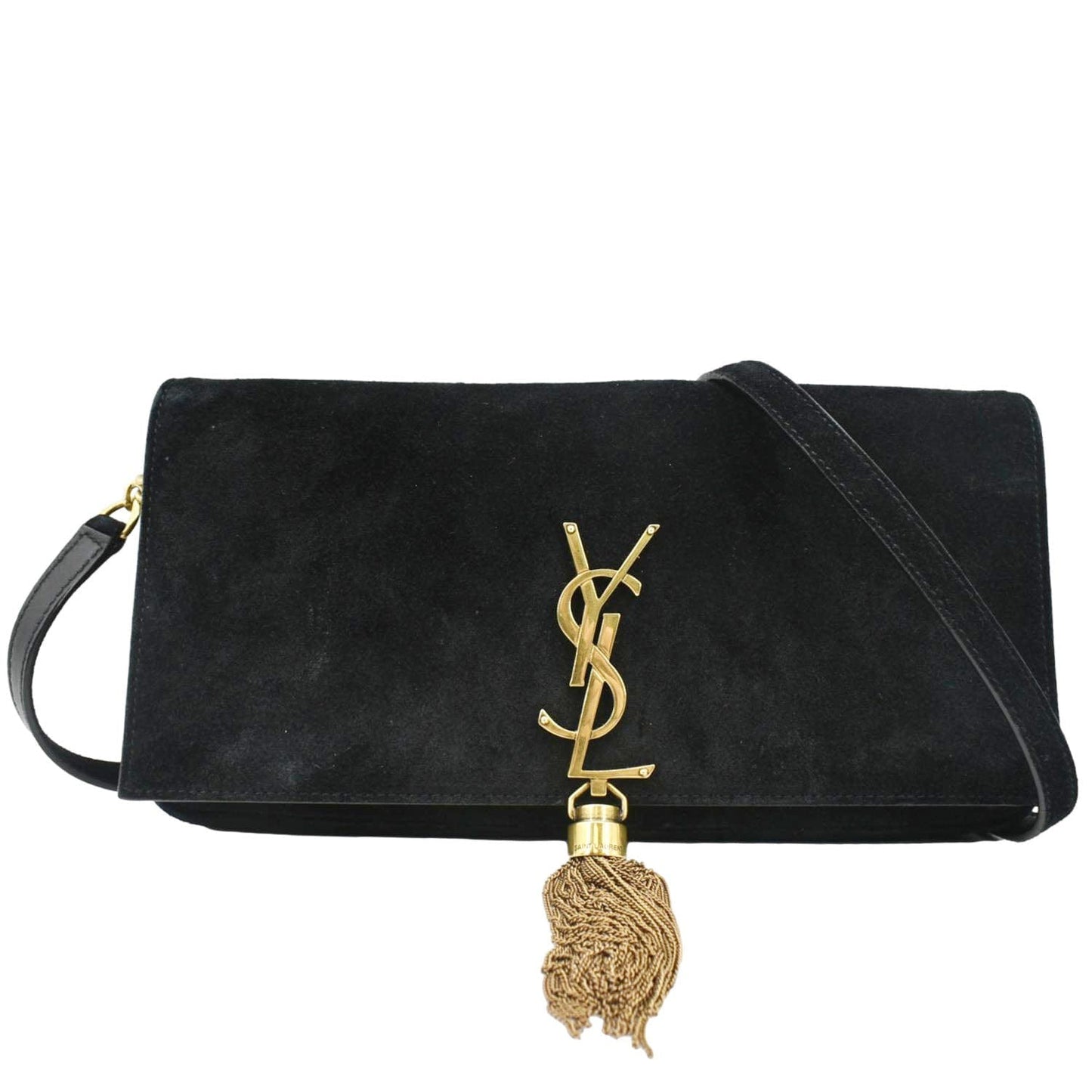 Saint Laurent Kate Suede Black Crossbody