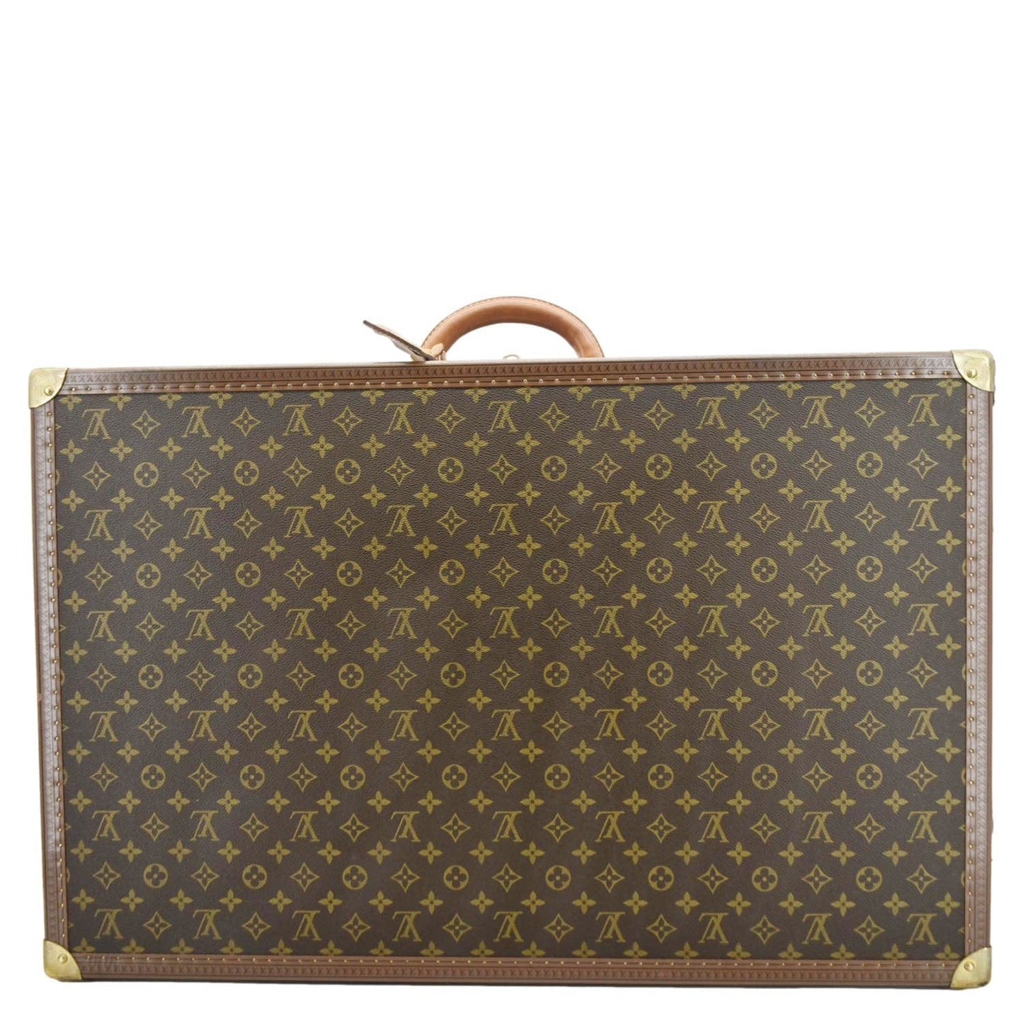 LOUIS VUITTON Bisten 75 Monogram Canvas Travel Suitcase Bag Brown