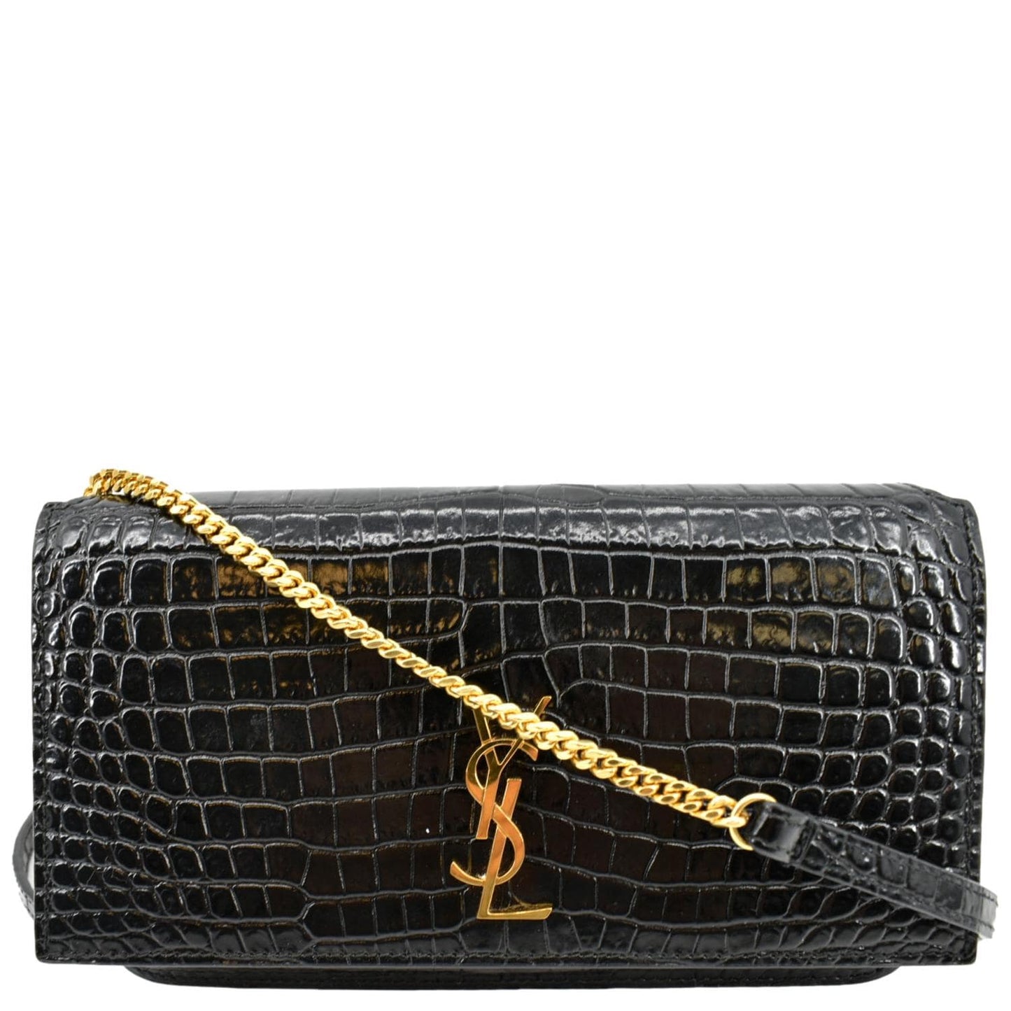 Saint Laurent Kate Leather Black Shoulder Bag Style 8