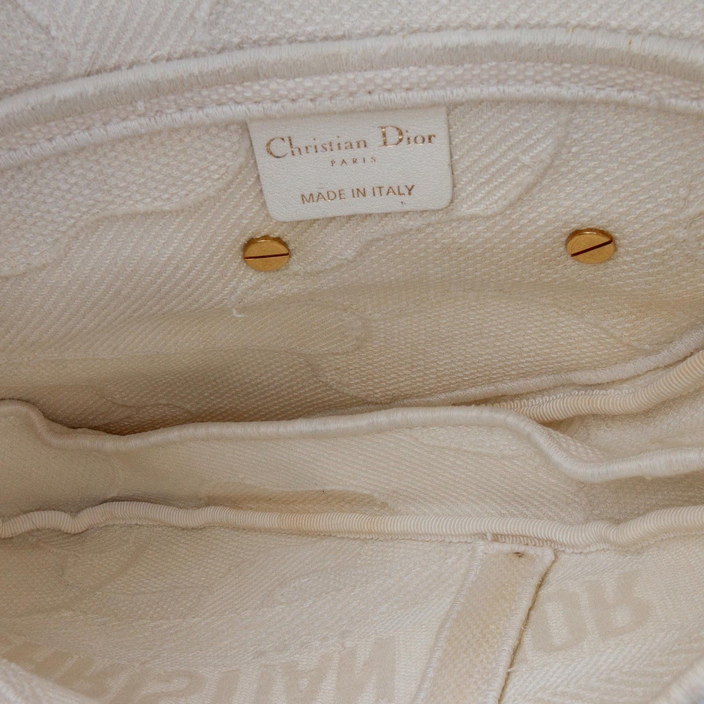 Dior Embroidered Canvas Camouflage Saddle Bag
