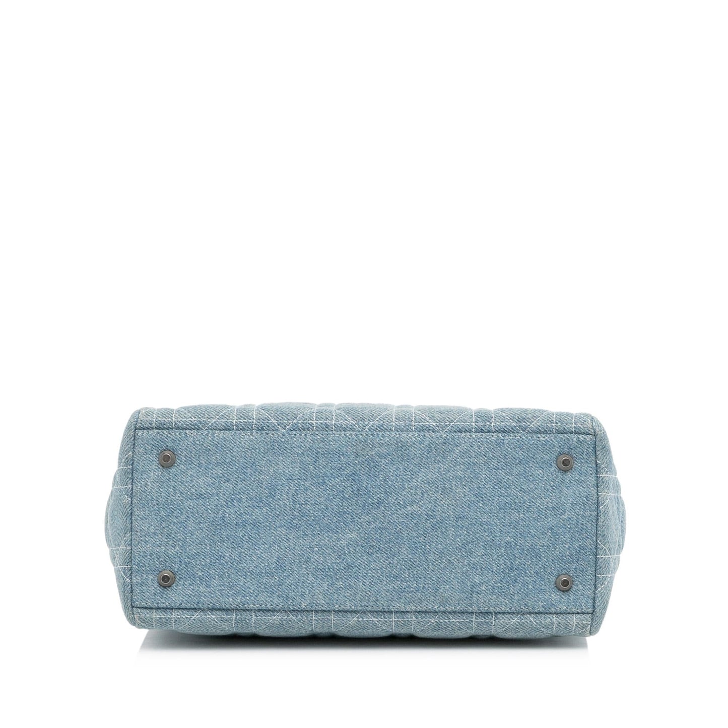 Dior Medium Cannage Dior Denim Satchel (SHG-jT3XX6)