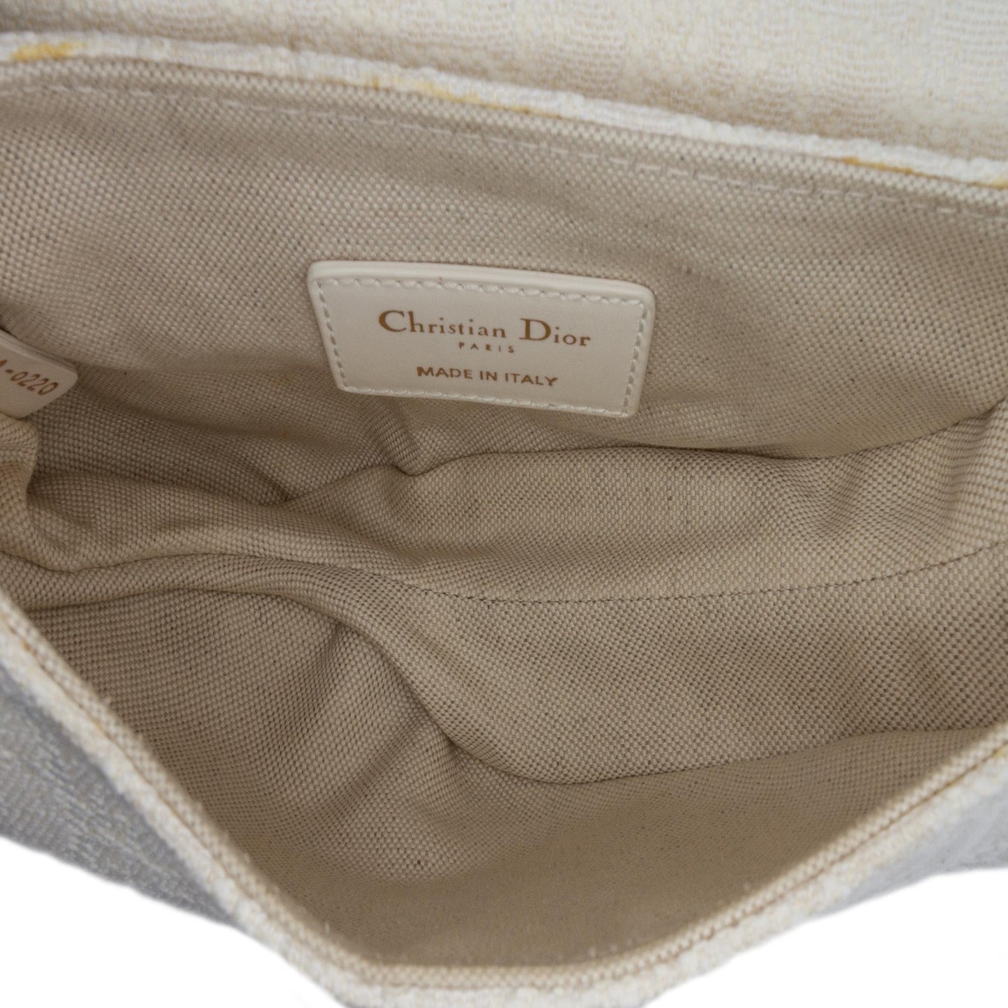 Dior Mini Oblique Canvas Saddle Bag
