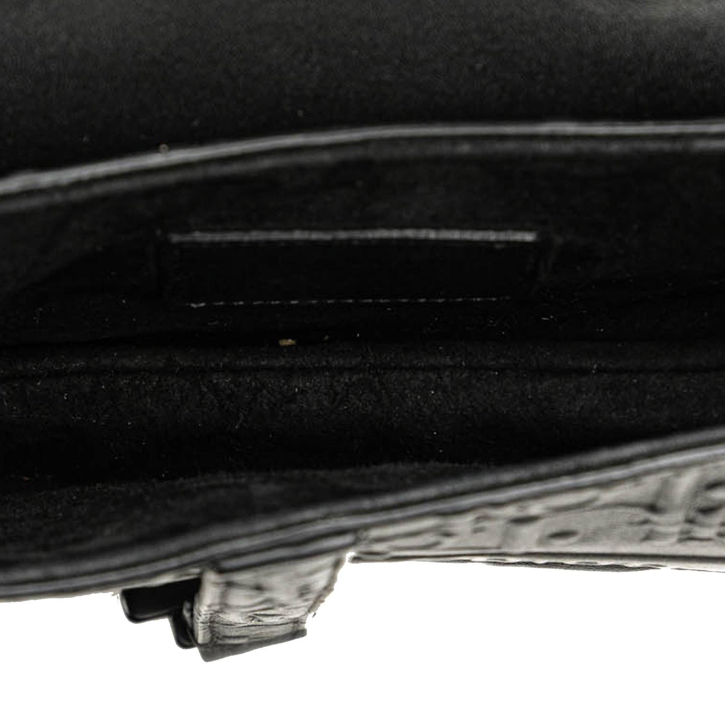 Dior Mini Oblique Embossed Calfskin Saddle Bag
