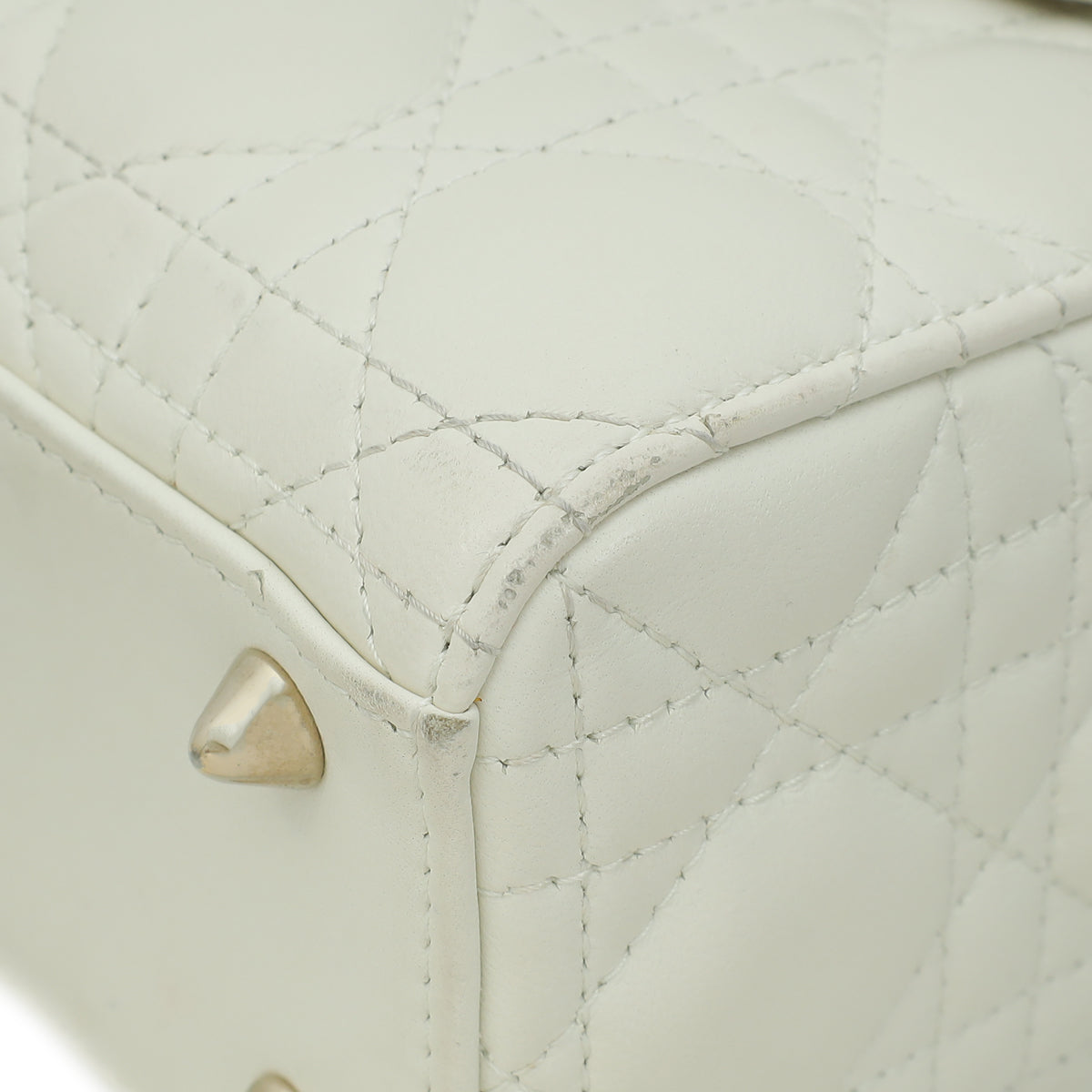 Christian Dior White Lady Dior Small My Abcdior Bag